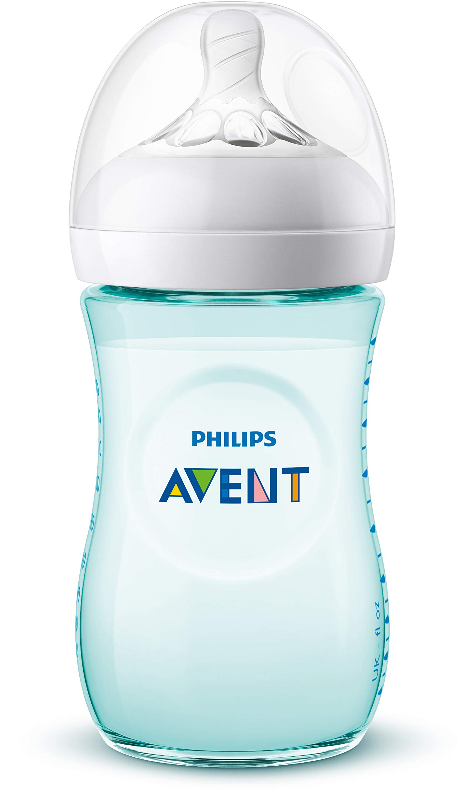 philips-avent-natural-scf033-15-biberon-anti-colica-260-ml-turchese-con-tettarel image 2