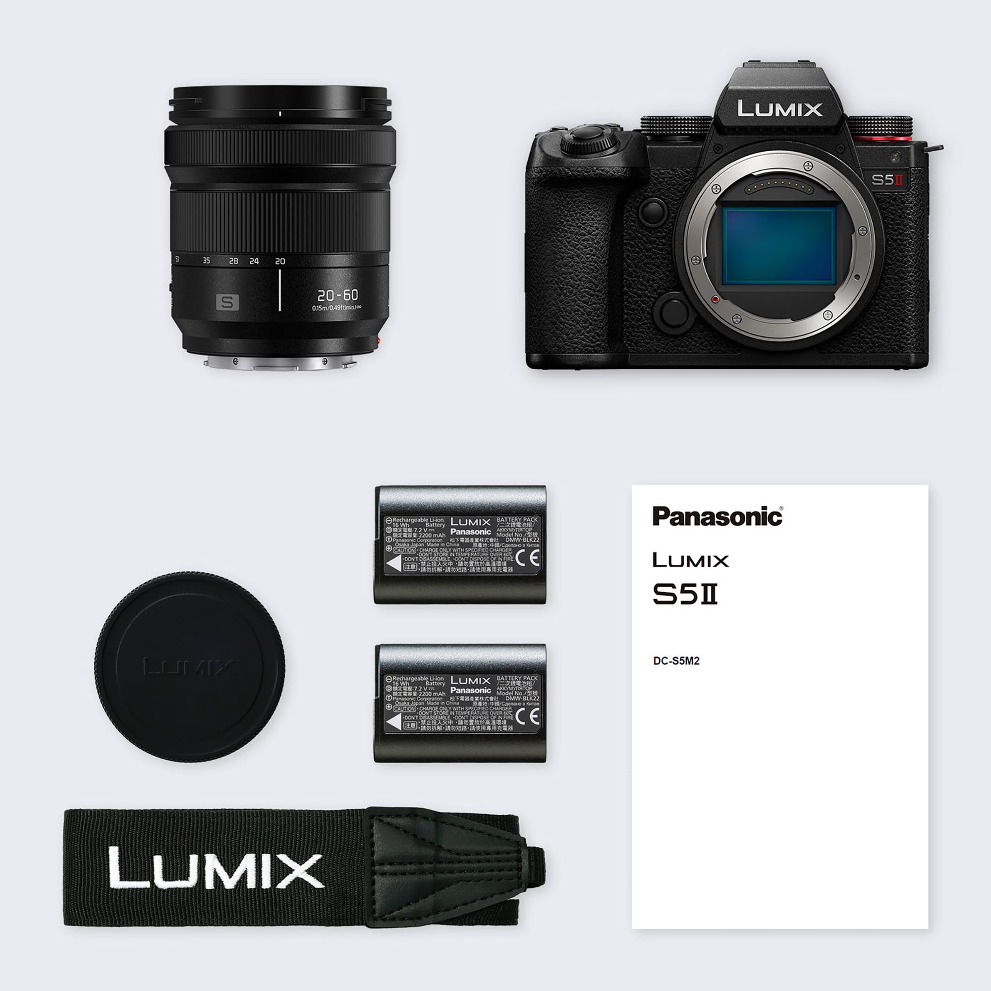 panasonic-lumix-dc-s5-ii-mirrorless-full-frame-con-obiettivo-20-60mm-f3-5-5-6-4k image 2
