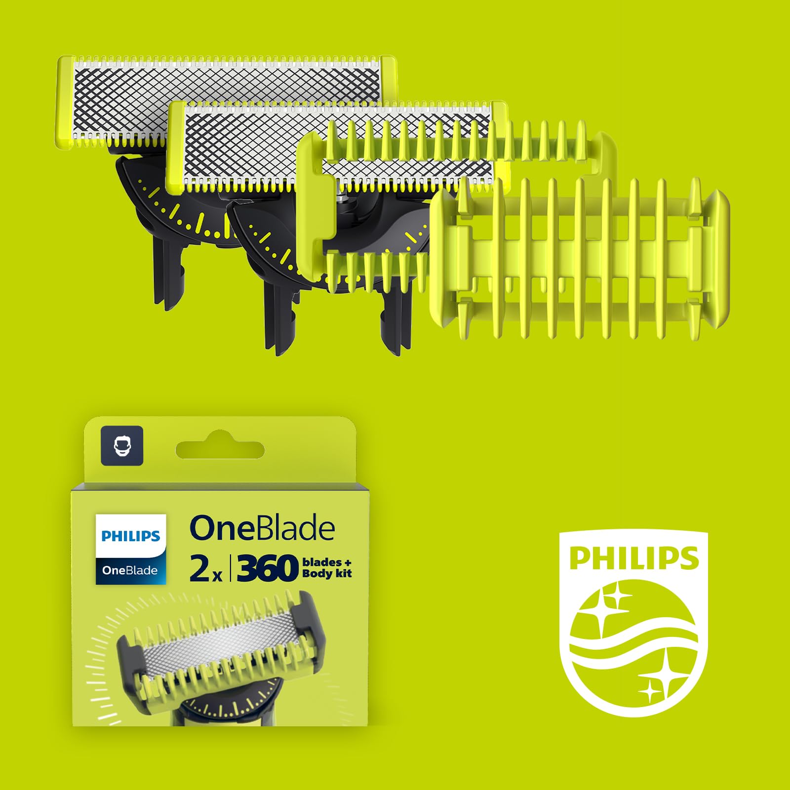 philips-oneblade-360-qp624-50-lame-di-ricambio-originali-in-acciaio-inossidabile image 2