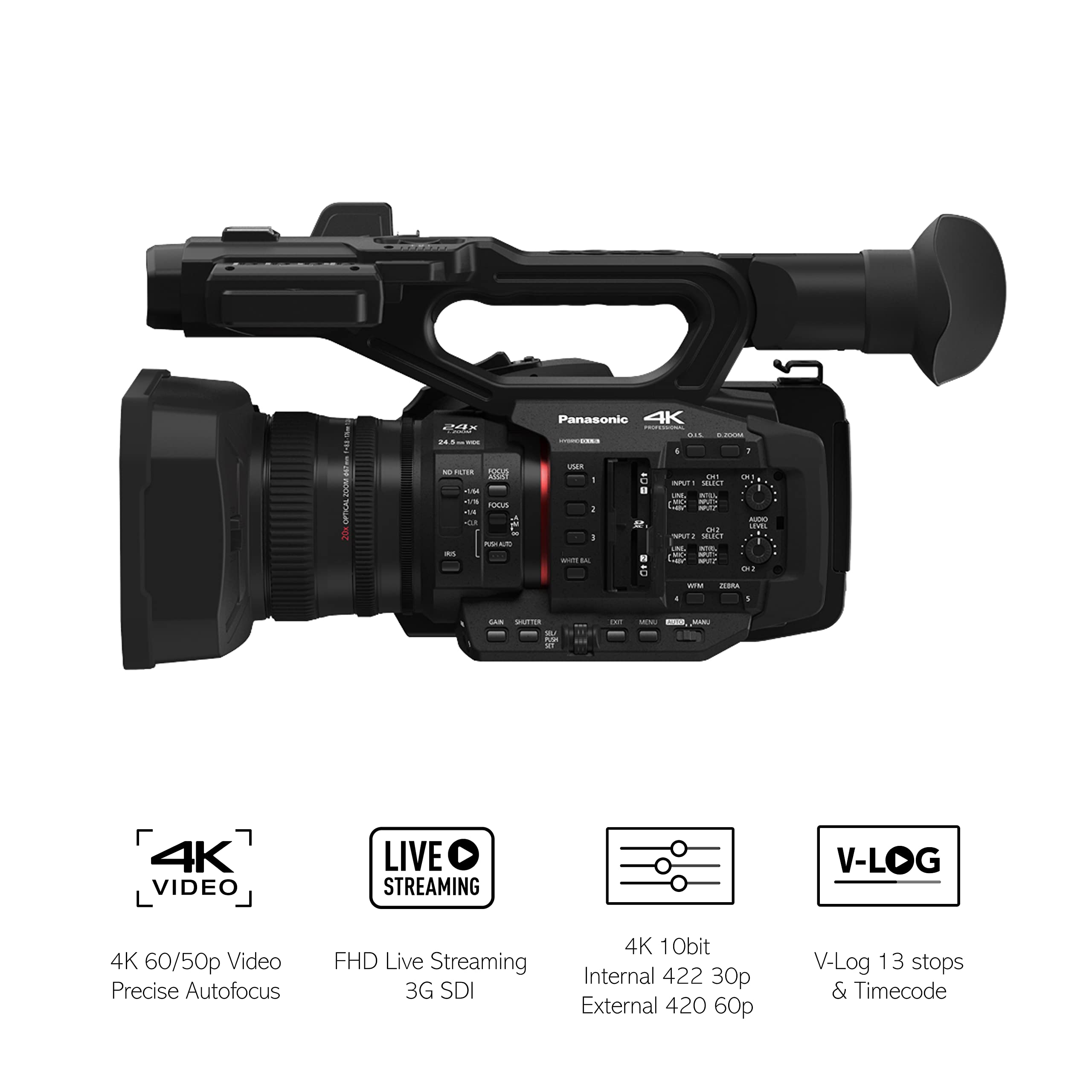 panasonic-hc-x2e-videocamera-professionale-4k-nero-sensore-15-03-mpx-con-batteri image 3