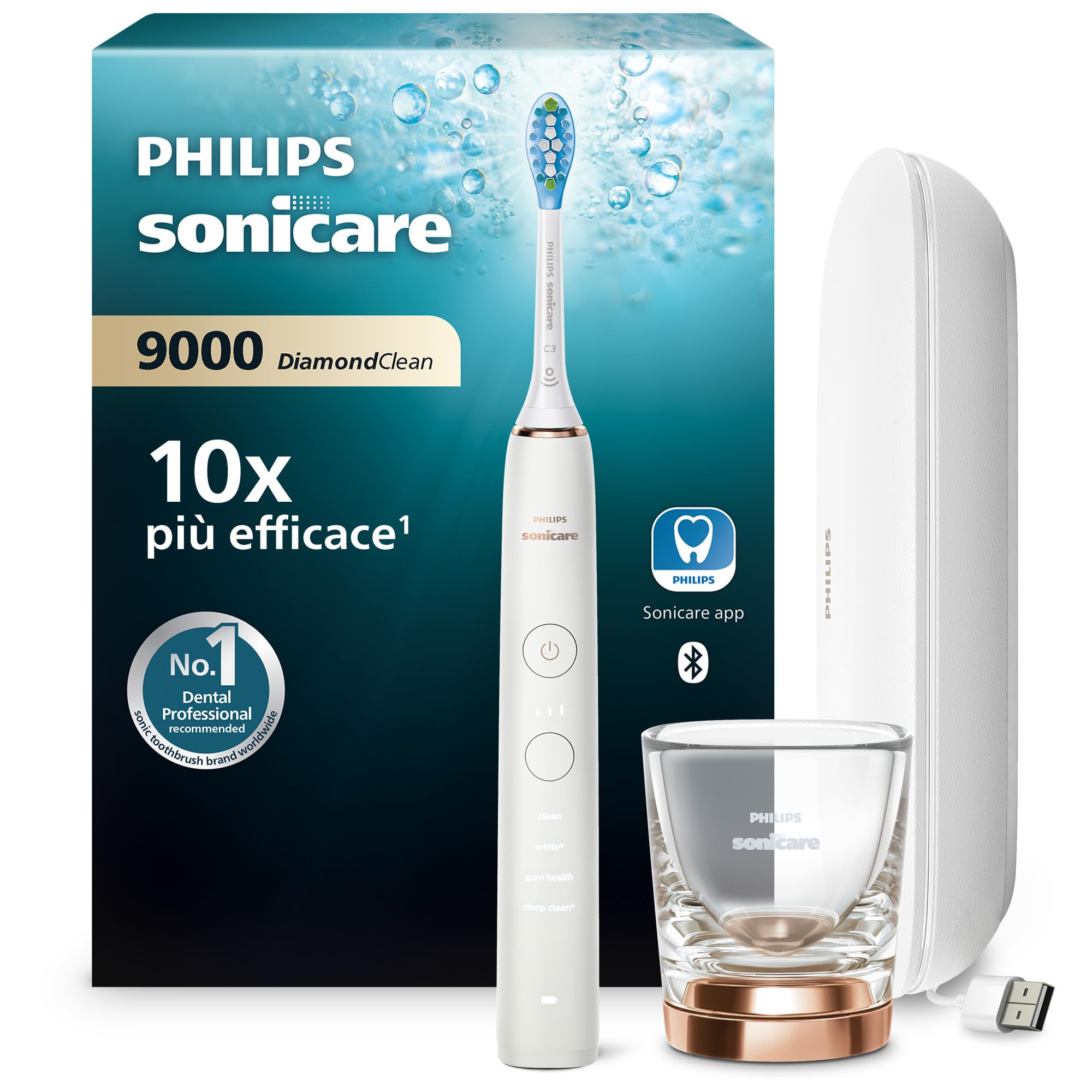 philips-sonicare-diamondclean-9000-hx9911-94-spazzino-elettrico-sonico-con-app-s image 1