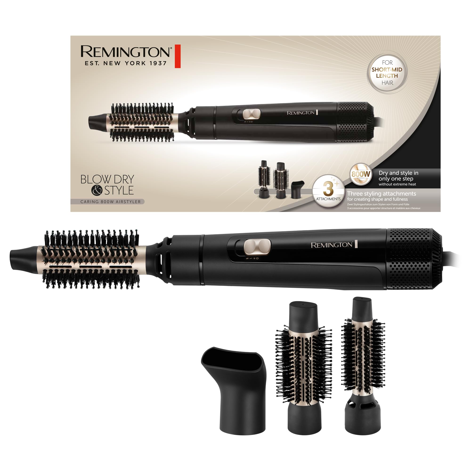 remington-as7300-blow-dry-style-spazzola-ad-aria-calda-800-w-3-accessori-25-mm-3 image 1