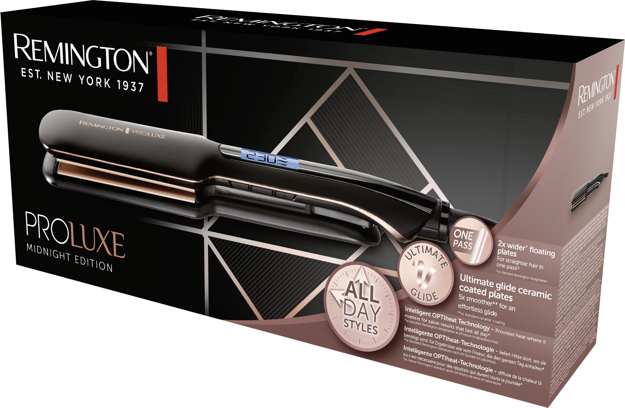 remington-proluxe-midnight-wide-plate-s9150b-piastra-per-capelli-con-piastre-lar image 8