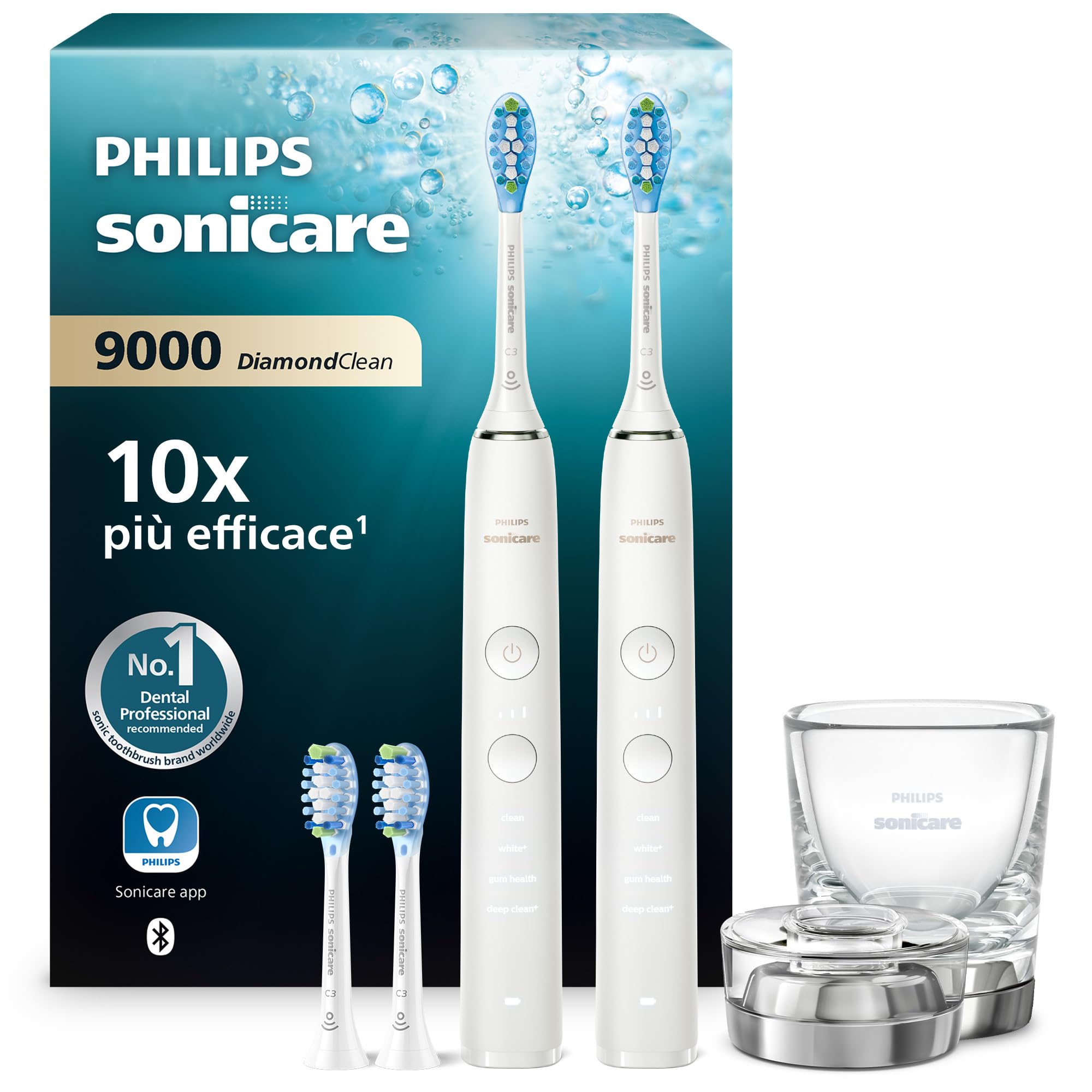 philips-sonicare-diamondclean-9000-hx9914-62-doppia-confezione-spazzini-elettric image 1