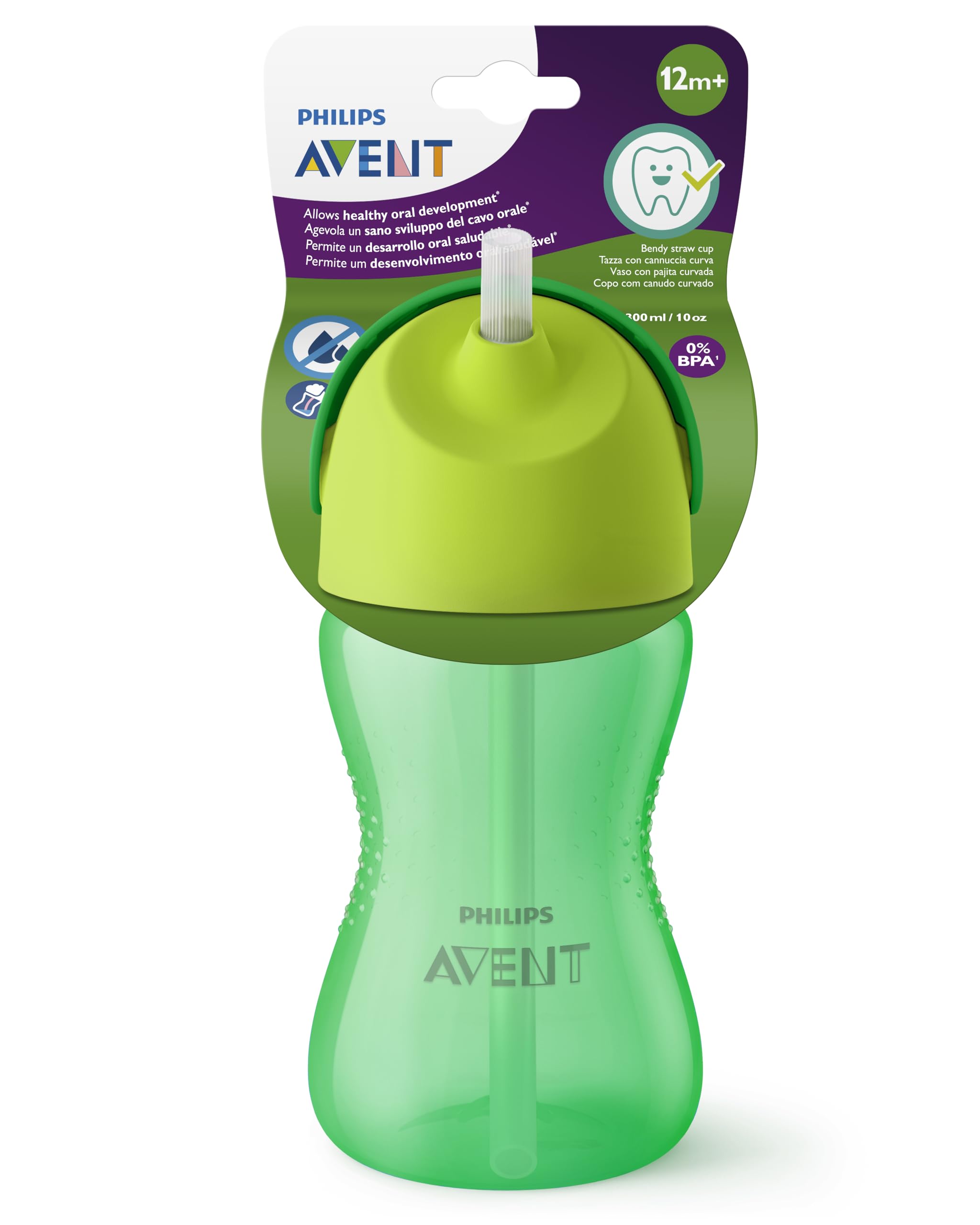 philips-avent-scf798-01-tazza-con-cannuccia-a-prova-di-goccia-300-ml-in-silicone image 1