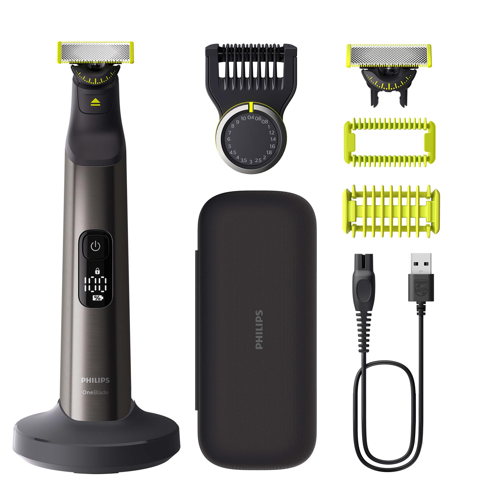 philips-oneblade-pro-360-qp6652-30-regolabarba-elettrico-viso-e-corpo-con-2-lame image 1