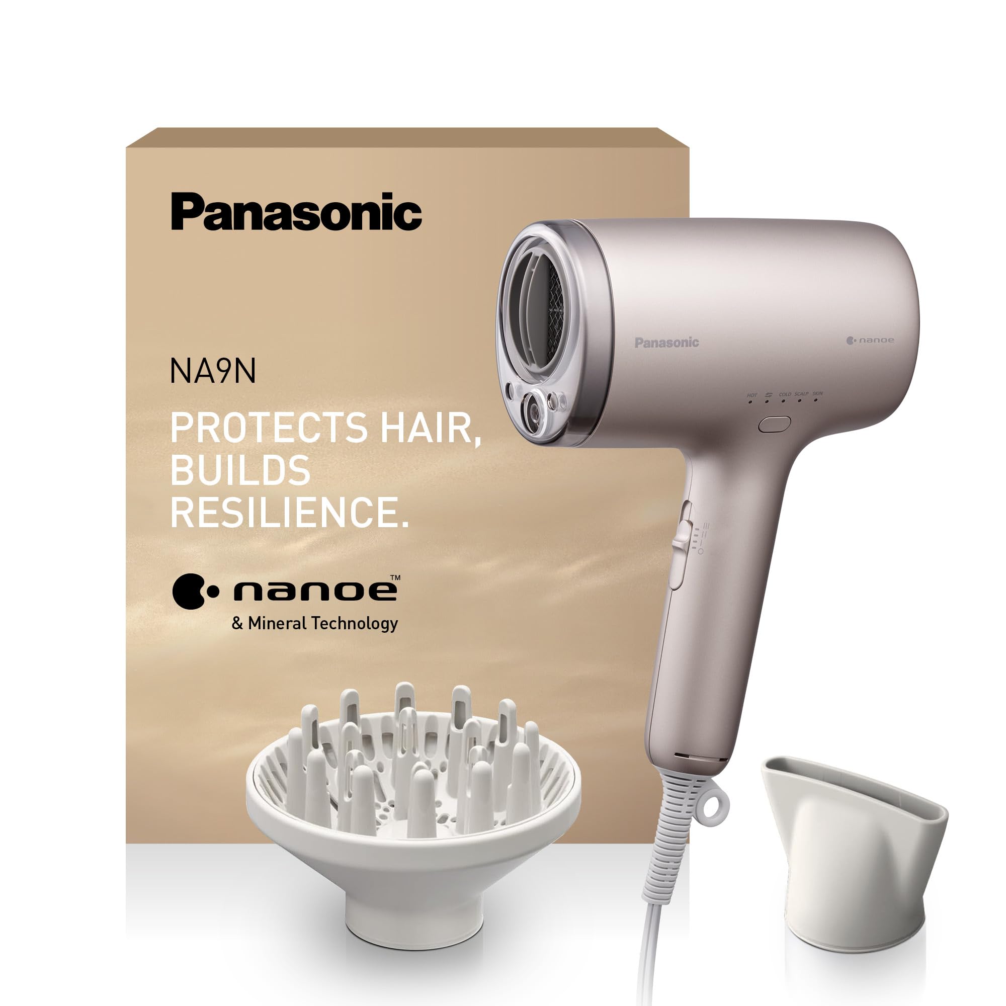 panasonic-eh-na9n-e825-asciugacapelli-nanoe-e-ioni-minerali-1600w-greige-asciuga image 1