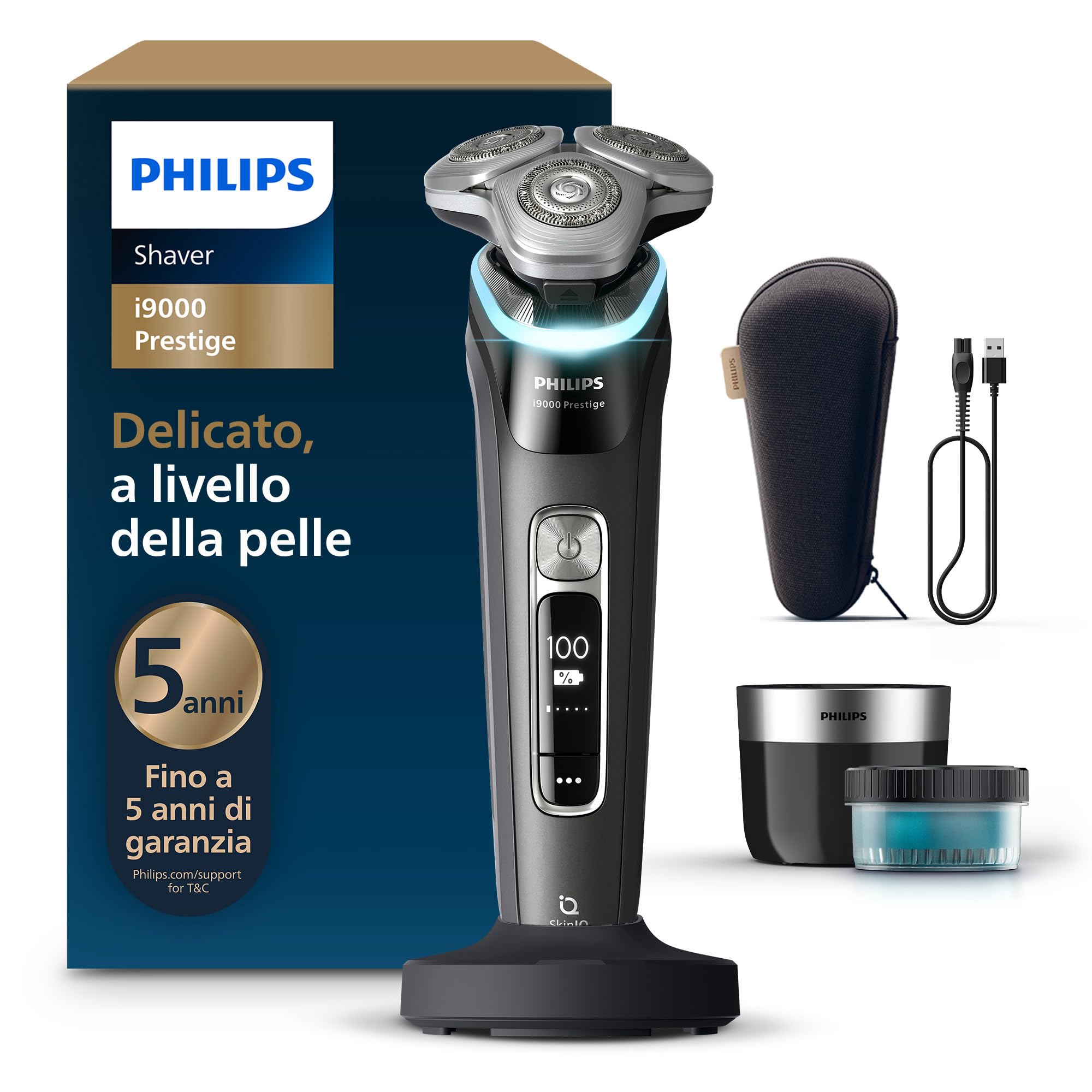 philips-shaver-i9000-prestige-xp9207-30-rasoio-elettrico-wet-dry-da-uomo-con-ski image 1