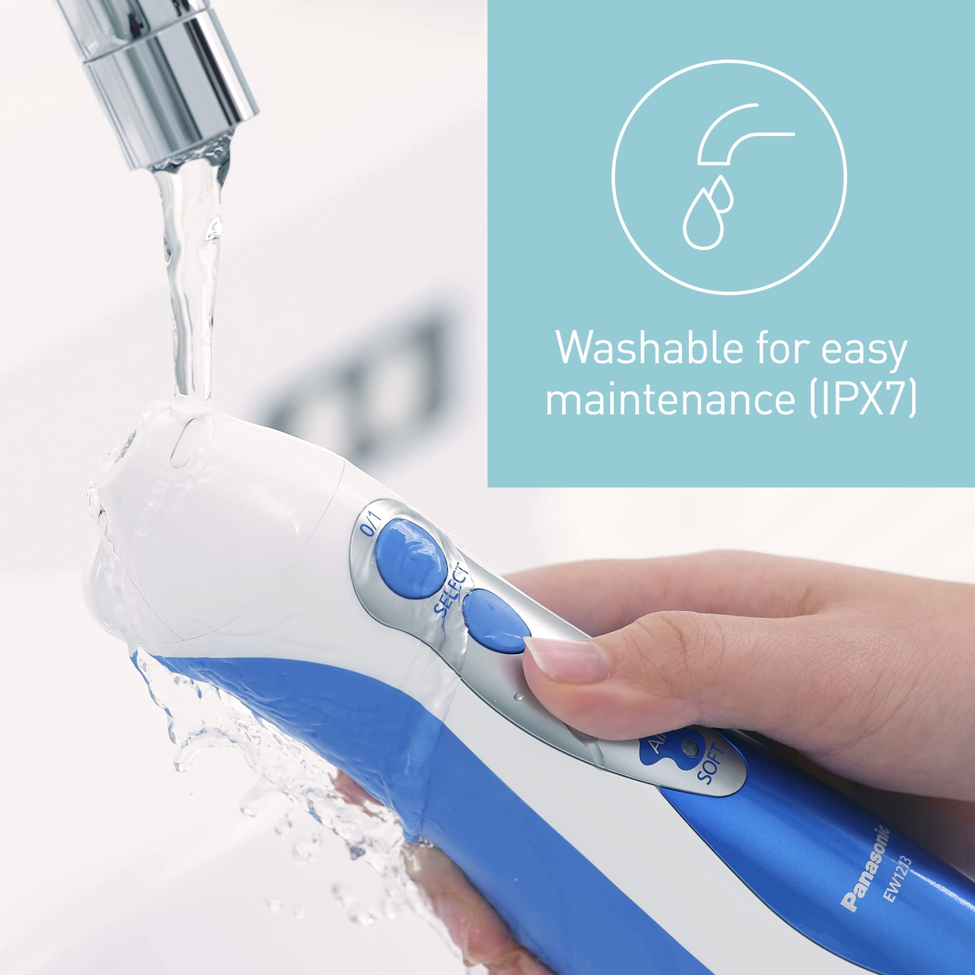 panasonic-ew1211w-dentacare-irrigatore-orale-ricaricabile-con-bubble-water-strea image 4