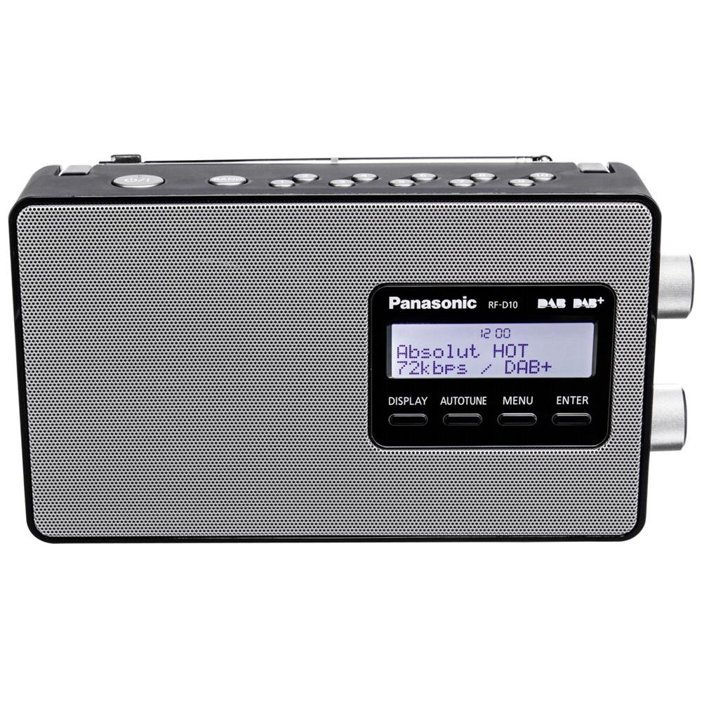 panasonic-rf-d10eg-k-radio-digitale-portatile-dab-dab-fm-con-display-lcd-retroil image 1