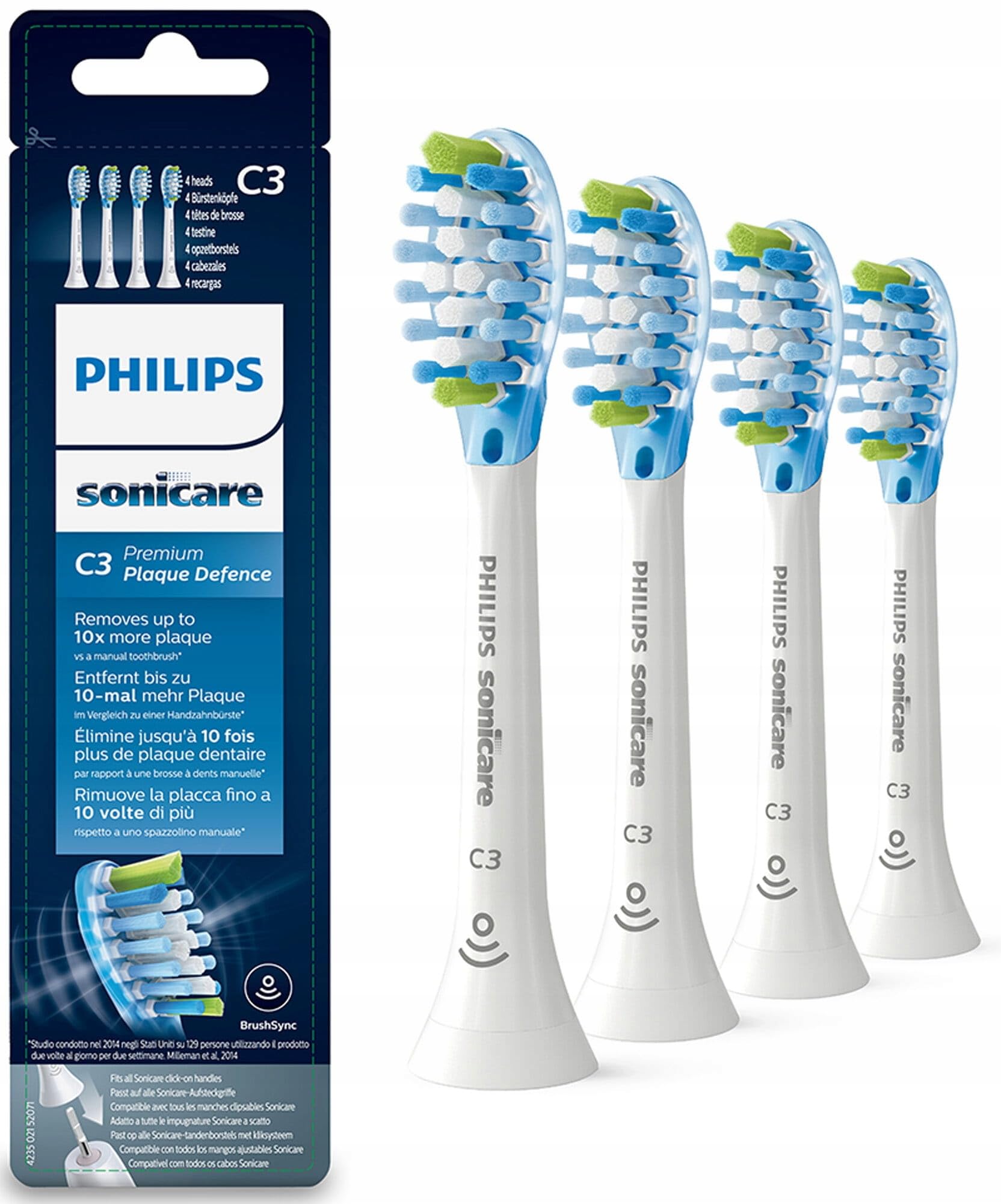 philips-sonicare-c3-premium-plaque-defence-hx9044-17-pack-da-4-testine-di-ricamb image 1