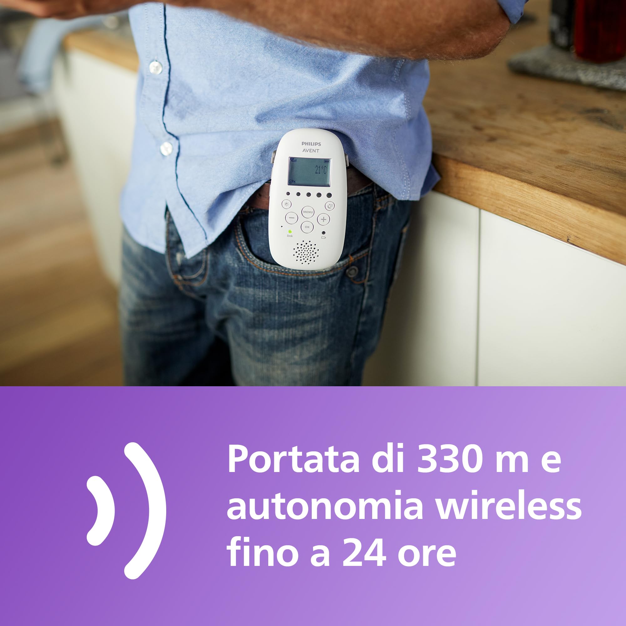 philips-avent-scd733-26-baby-monitor-dect-audio-con-luce-notturna-a-proiezione-s image 6