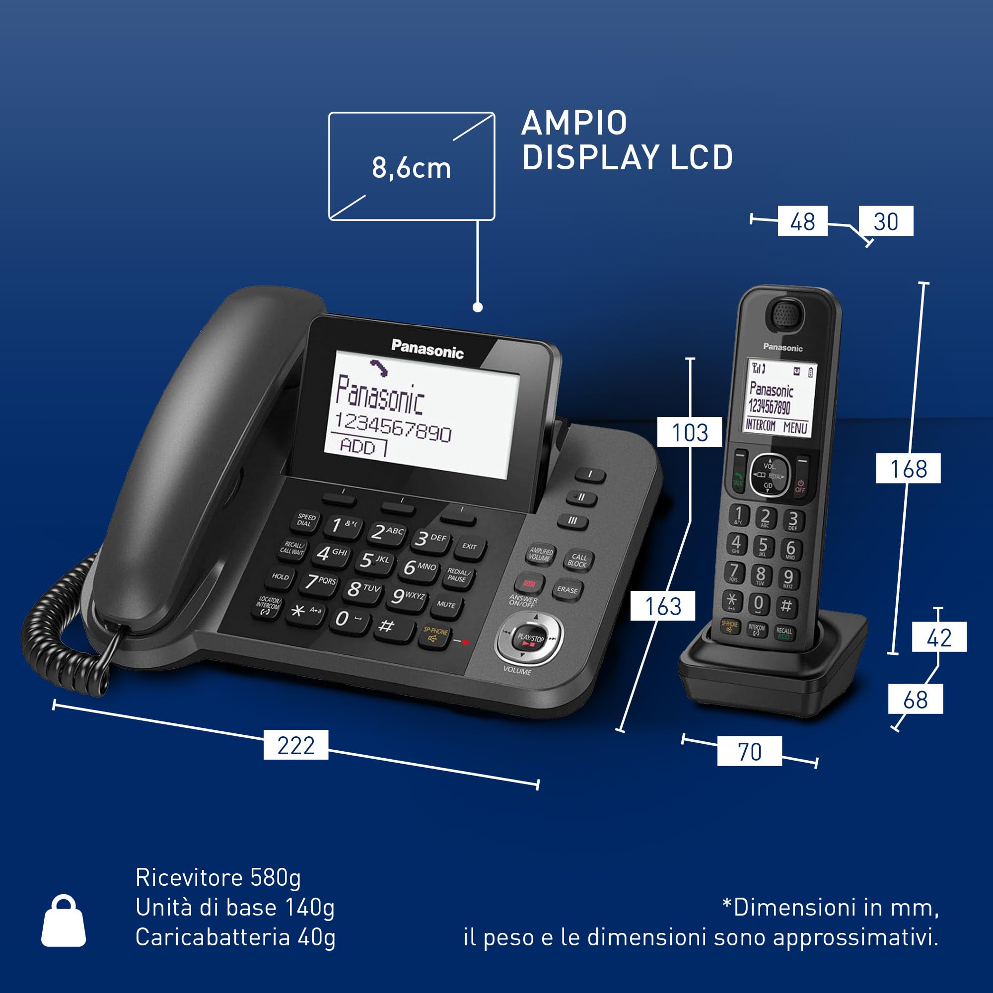 panasonic-kx-tgf320exm-telefono-fisso-con-segreteria-digitale-e-cordless-display image 6