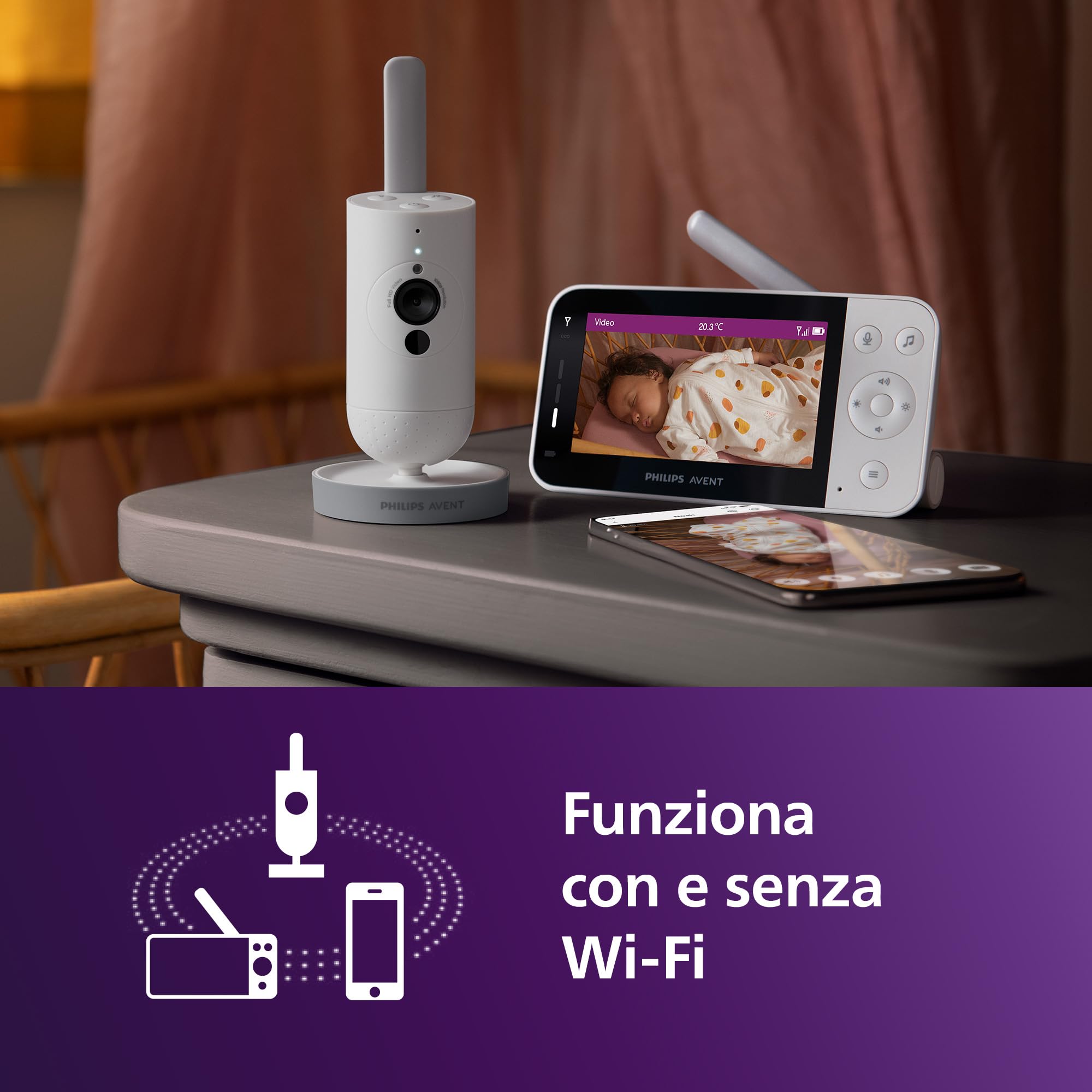 philips-avent-scd951-26-baby-monitor-connesso-wi-fi-con-telecamera-hd-1080p-visi image 2