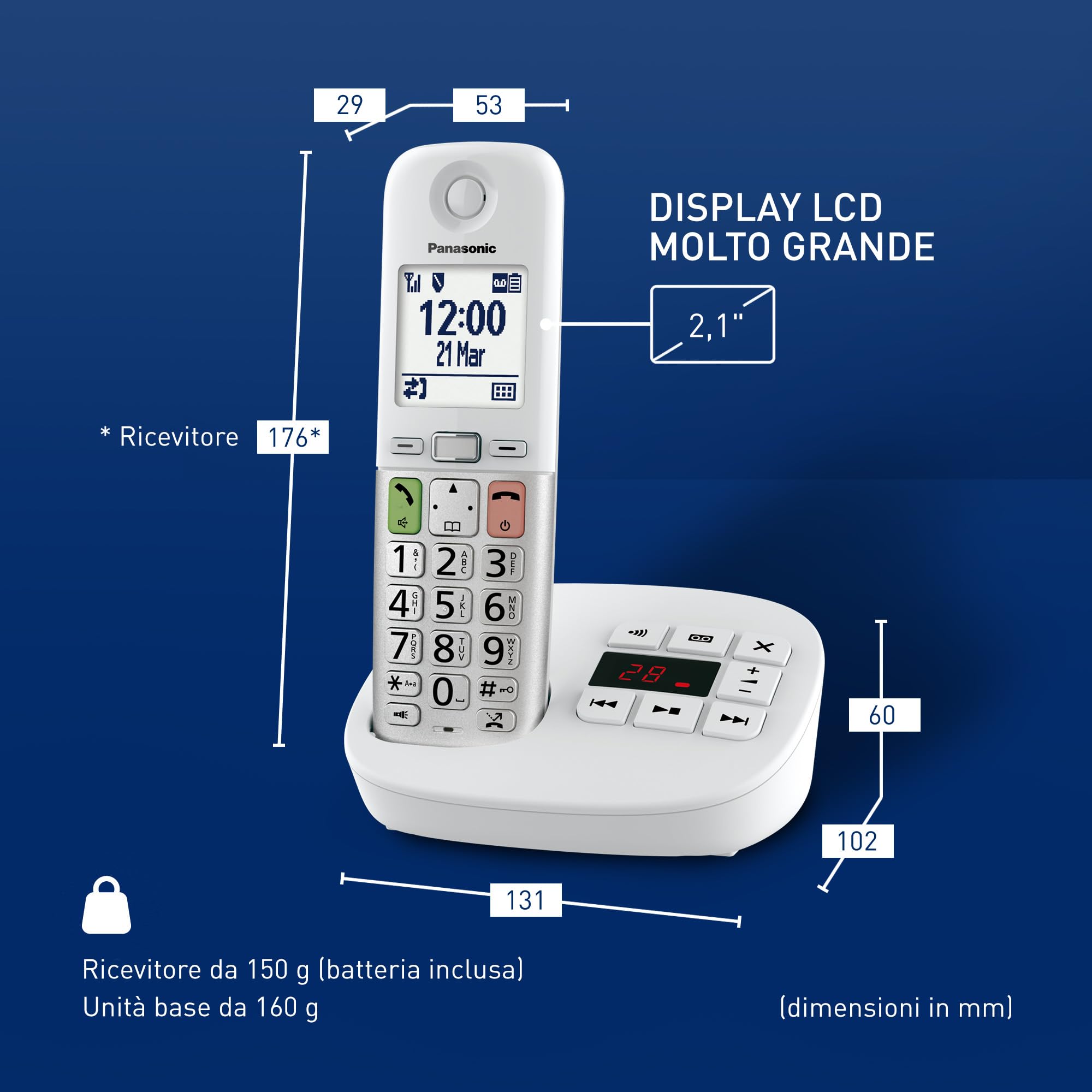 panasonic-kx-tgu430exw-telefono-cordless-digitale-con-segreteria-fav-call-torcia image 7