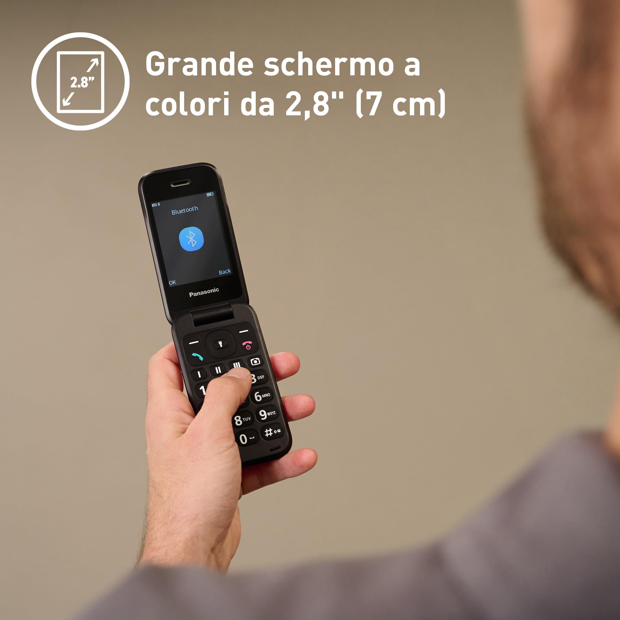 panasonic-kx-tf600-telefono-cellulare-4g-facile-con-volte-display-2-8-batteria-2 image 6