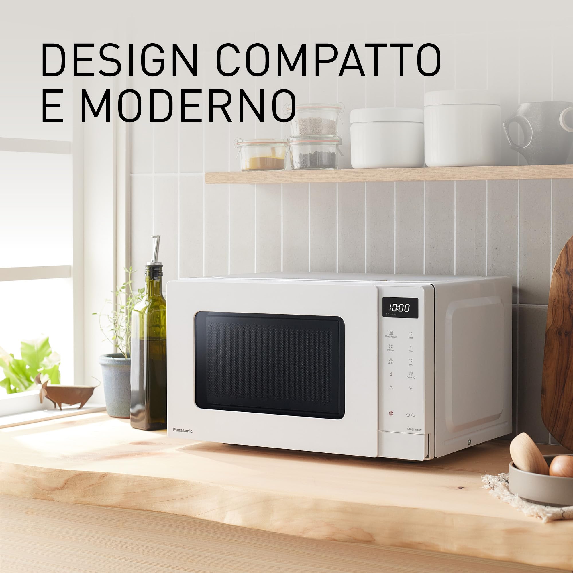 panasonic-nn-st21qwepg-forno-a-microonde-solo-20-litri-800w-bianco-con-11-progra image 8