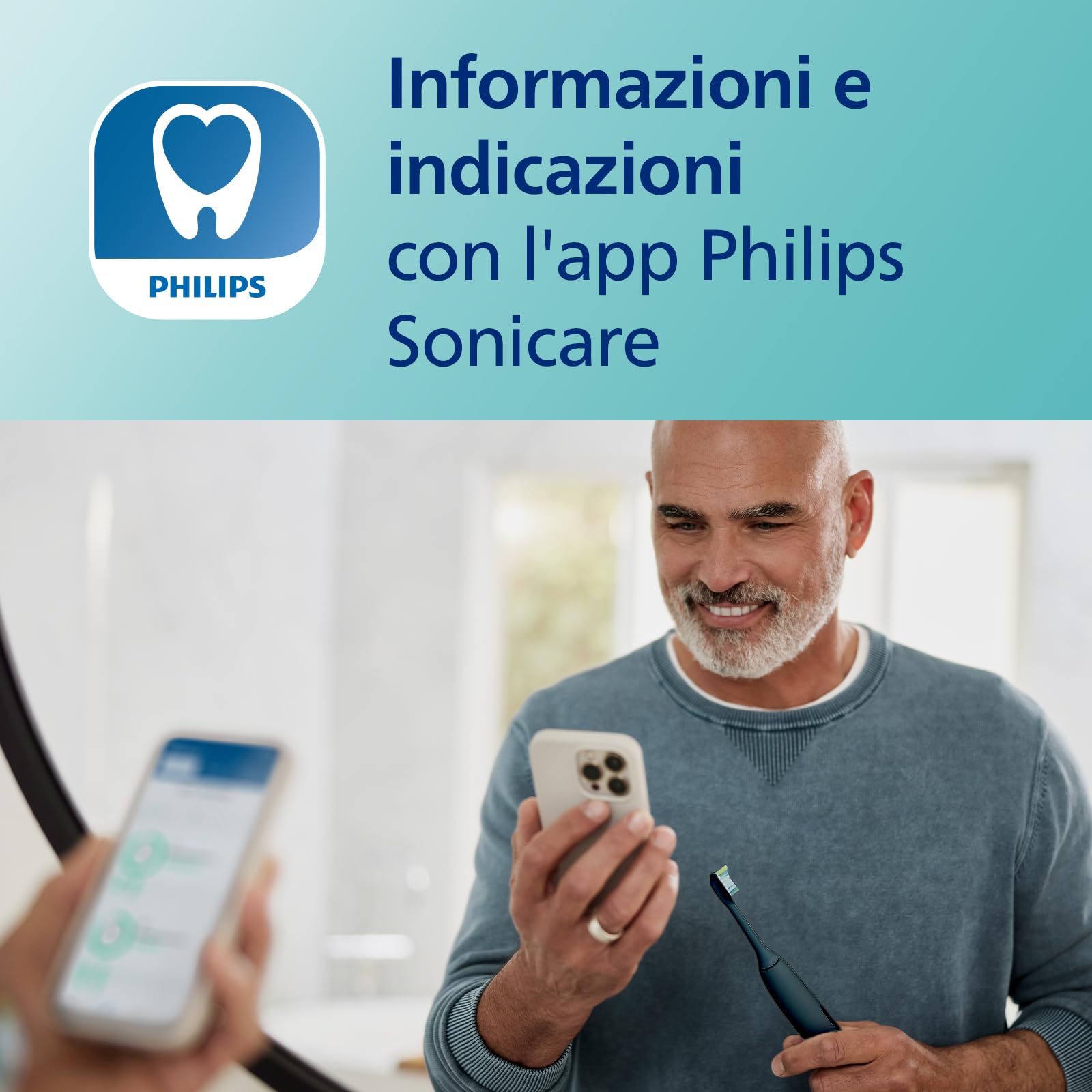 philips-sonicare-expertclean-7500-hx9631-16-spazzolino-elettrico-sonico-nero-con image 4