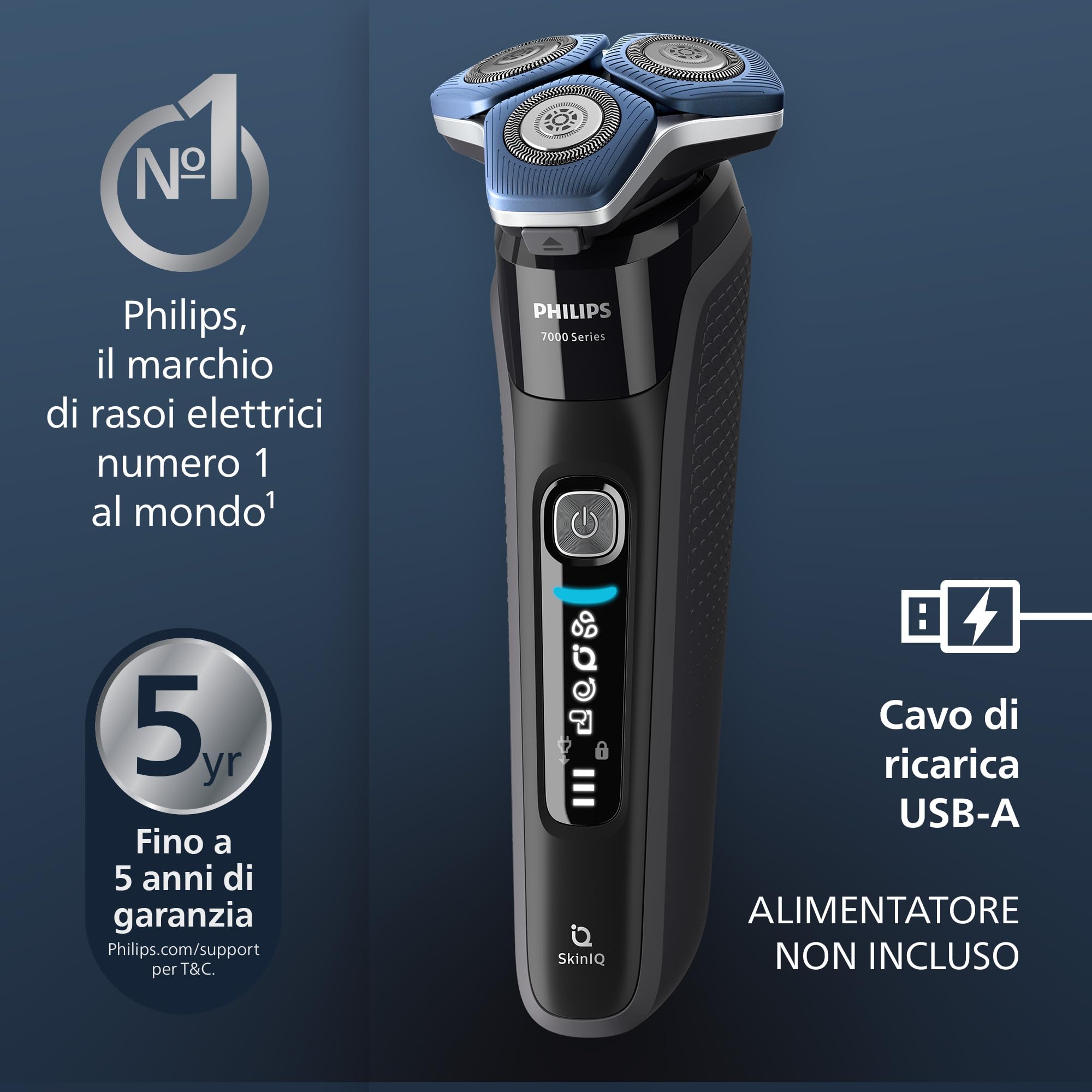 philips-shaver-series-7000-s7886-55-rasoio-elettrico-uomo-wet-dry-con-lame-steel image 4