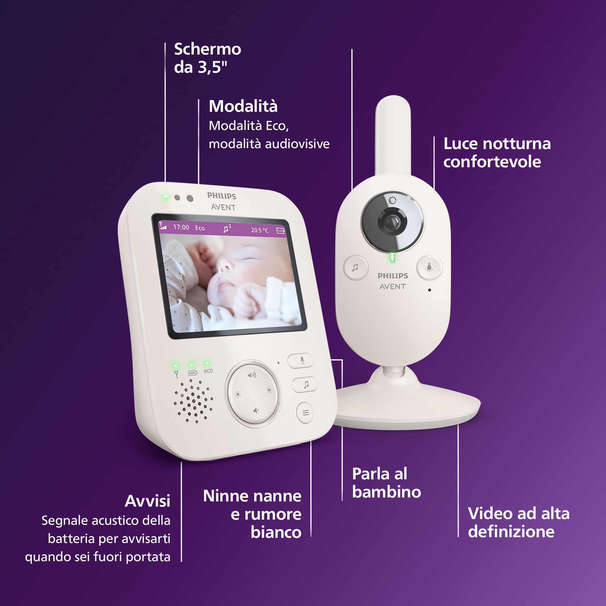 philips-avent-scd891-26-baby-monitor-video-premium-display-3-5-visione-notturna- image 7