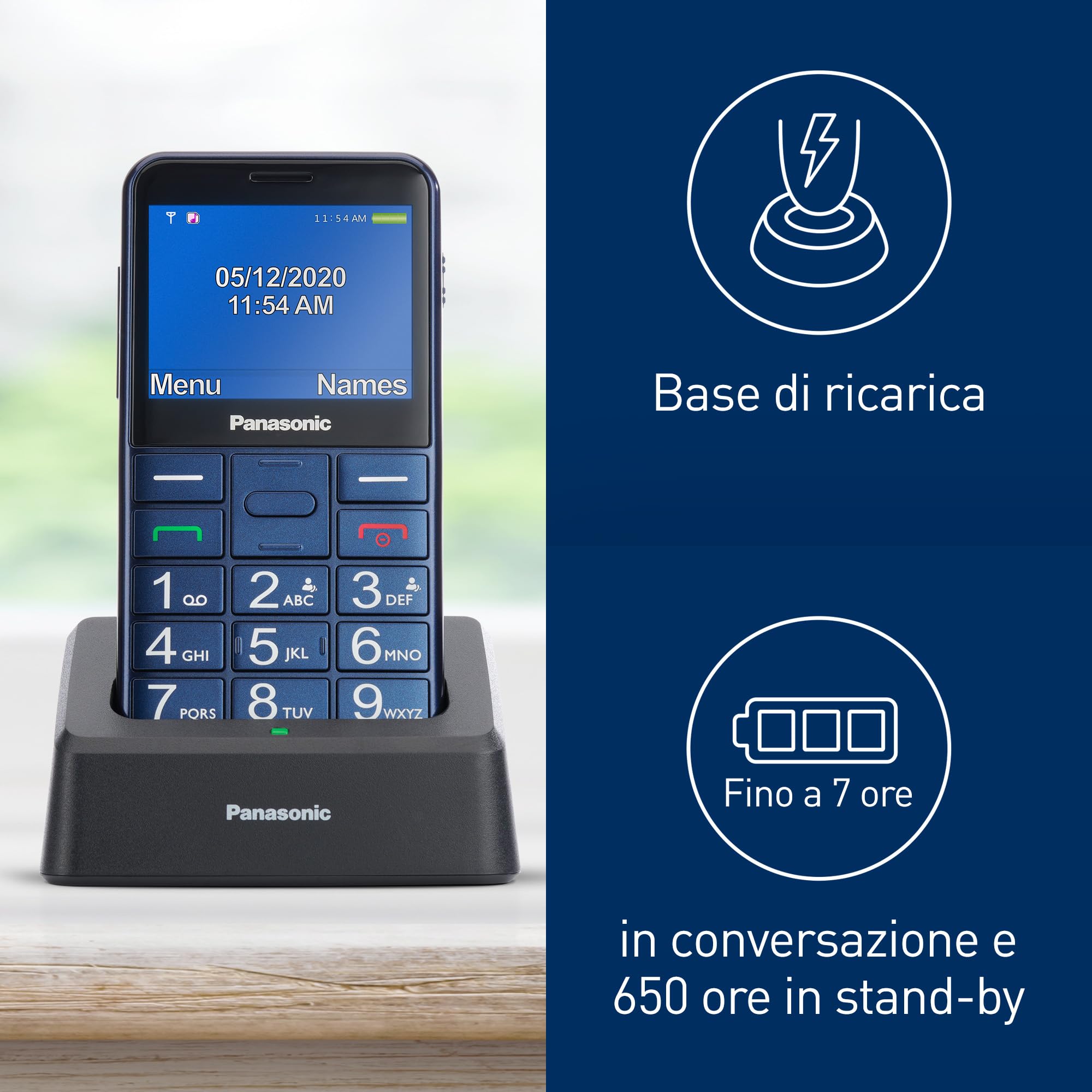 panasonic-kx-tu155-cellulare-per-anziani-con-pulsante-sos-tasti-grandi-compatibi image 5