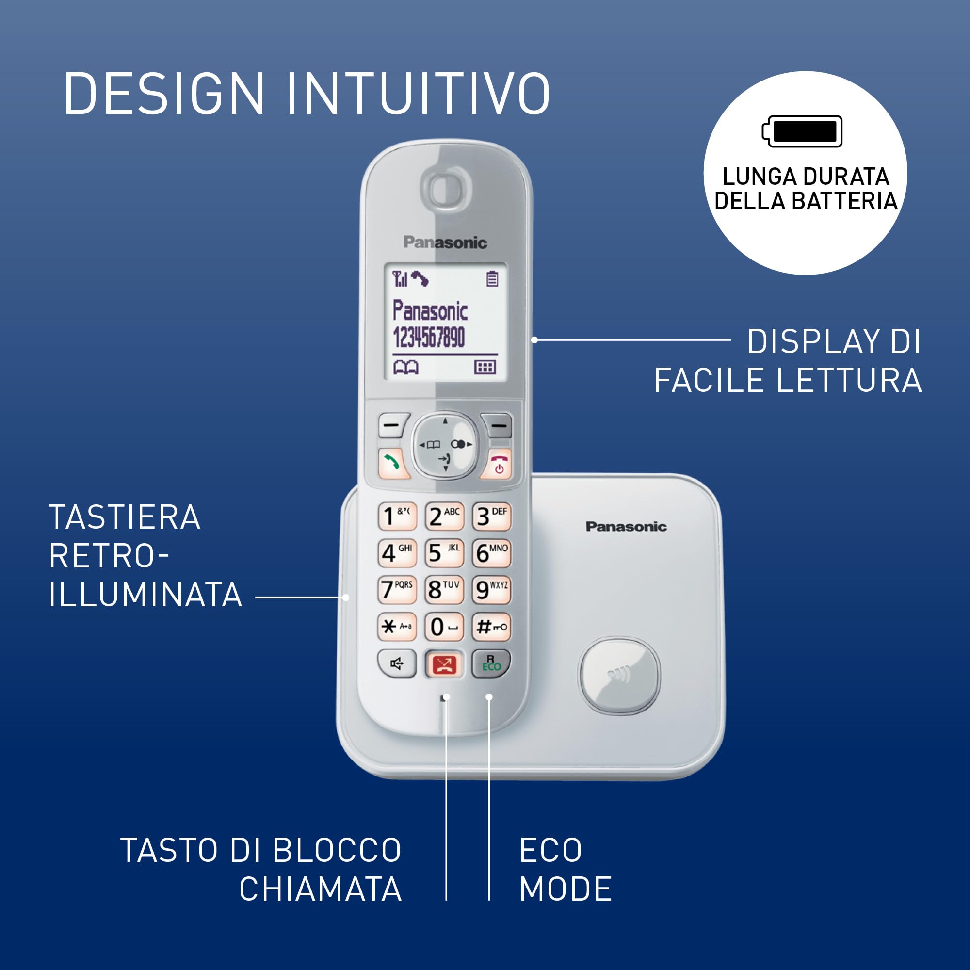 panasonic-kx-tg6851jts-telefono-cordless-digitale-con-blocco-chiamate-suoneria-d image 2