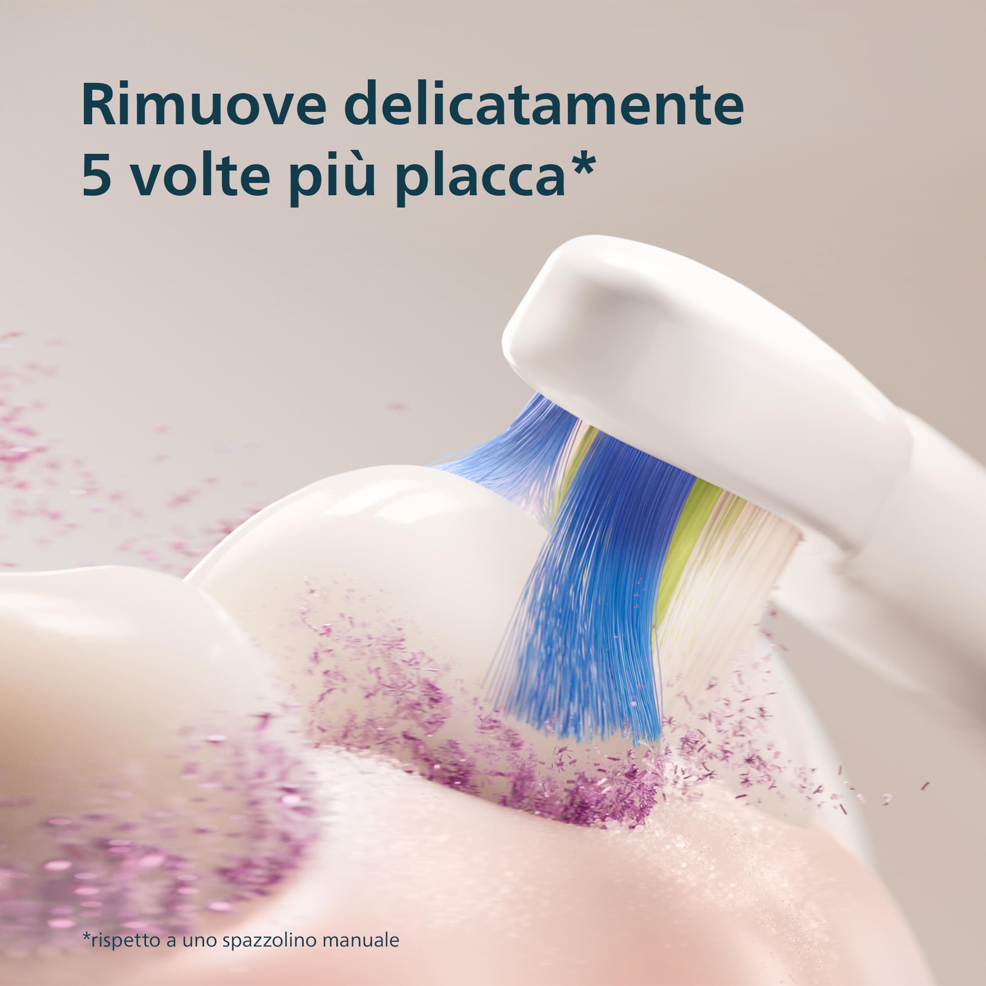 philips-sonicare-serie-4100-hhx4046-41-spazzolino-elettrico-sonico-con-sensore-d image 3