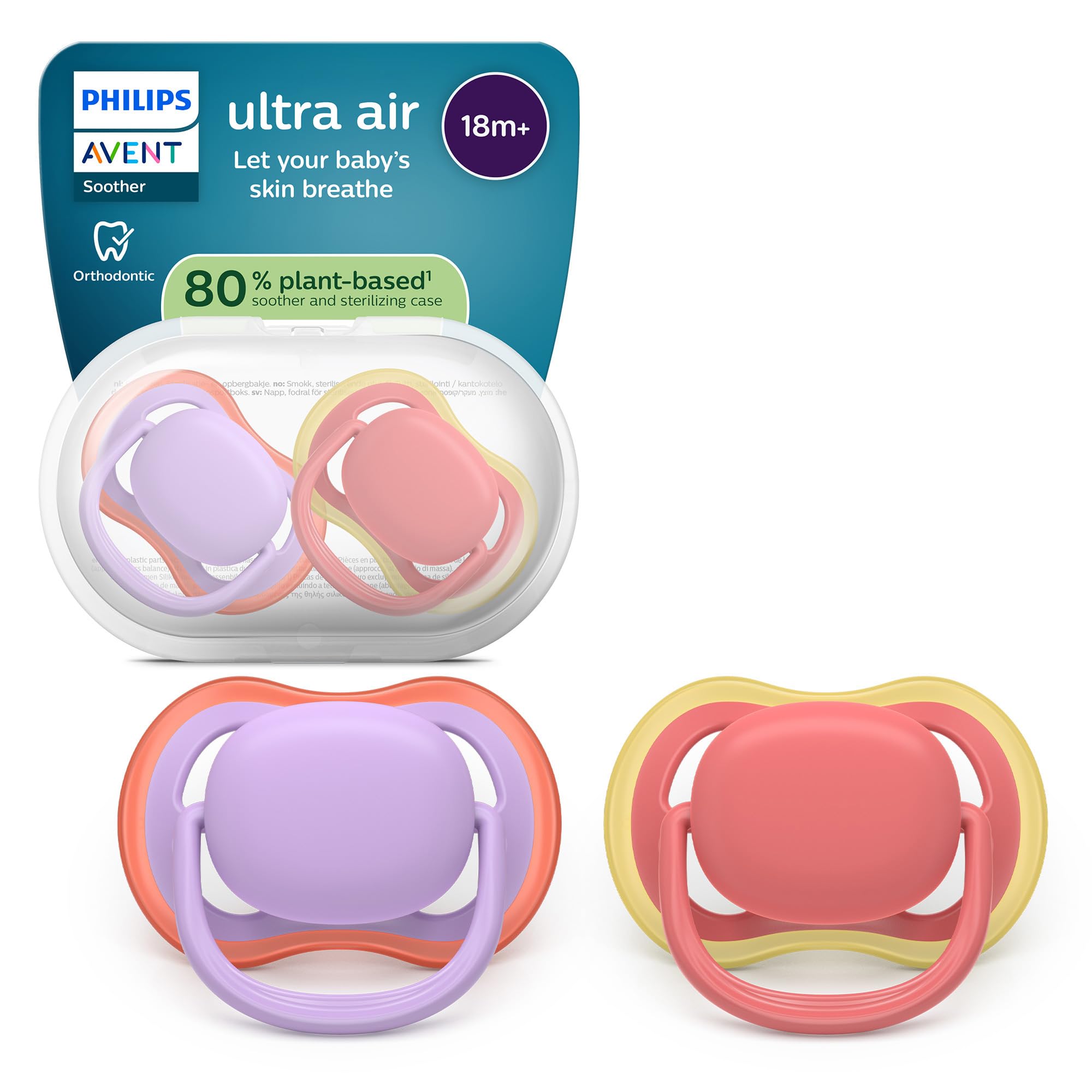 philips-avent-ultra-air-day-night-ciuccio-ortodontico-18-mesi-modello-fluorescen image 7