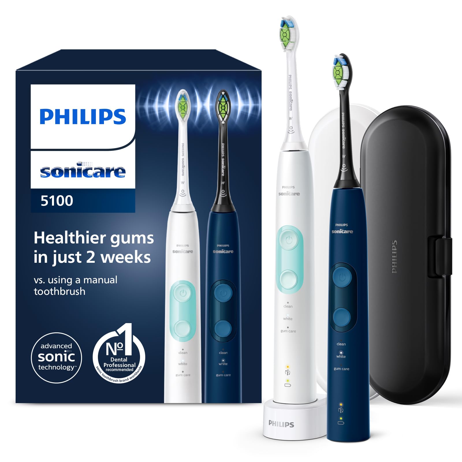 philips-sonicare-protectiveclean-5100-hx6851-34-spazzolino-elettrico-sonico-con- image 1
