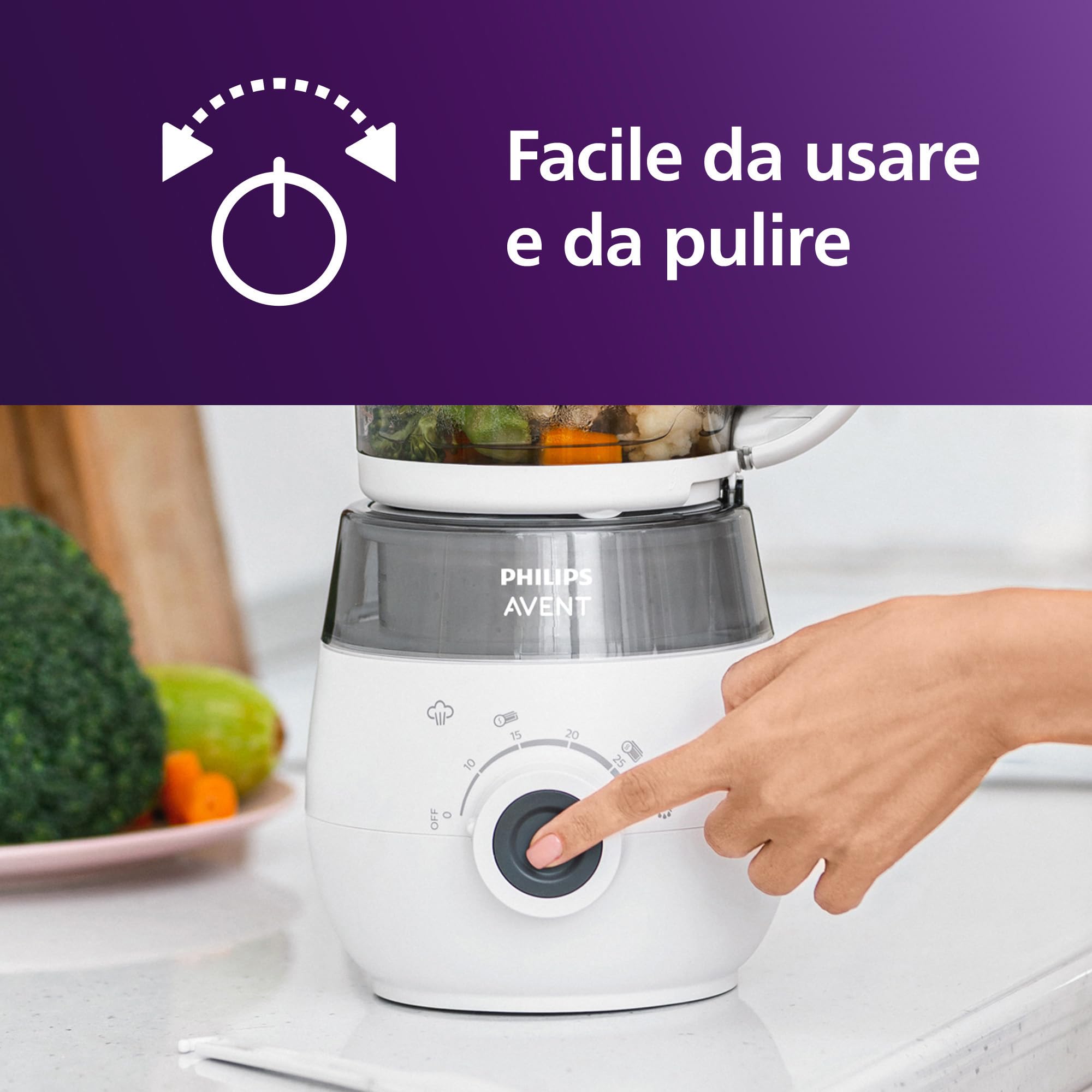 philips-avent-scf883-20-easypappa-steamer-blender-4-in-1-per-pappe-con-20-vasett image 6