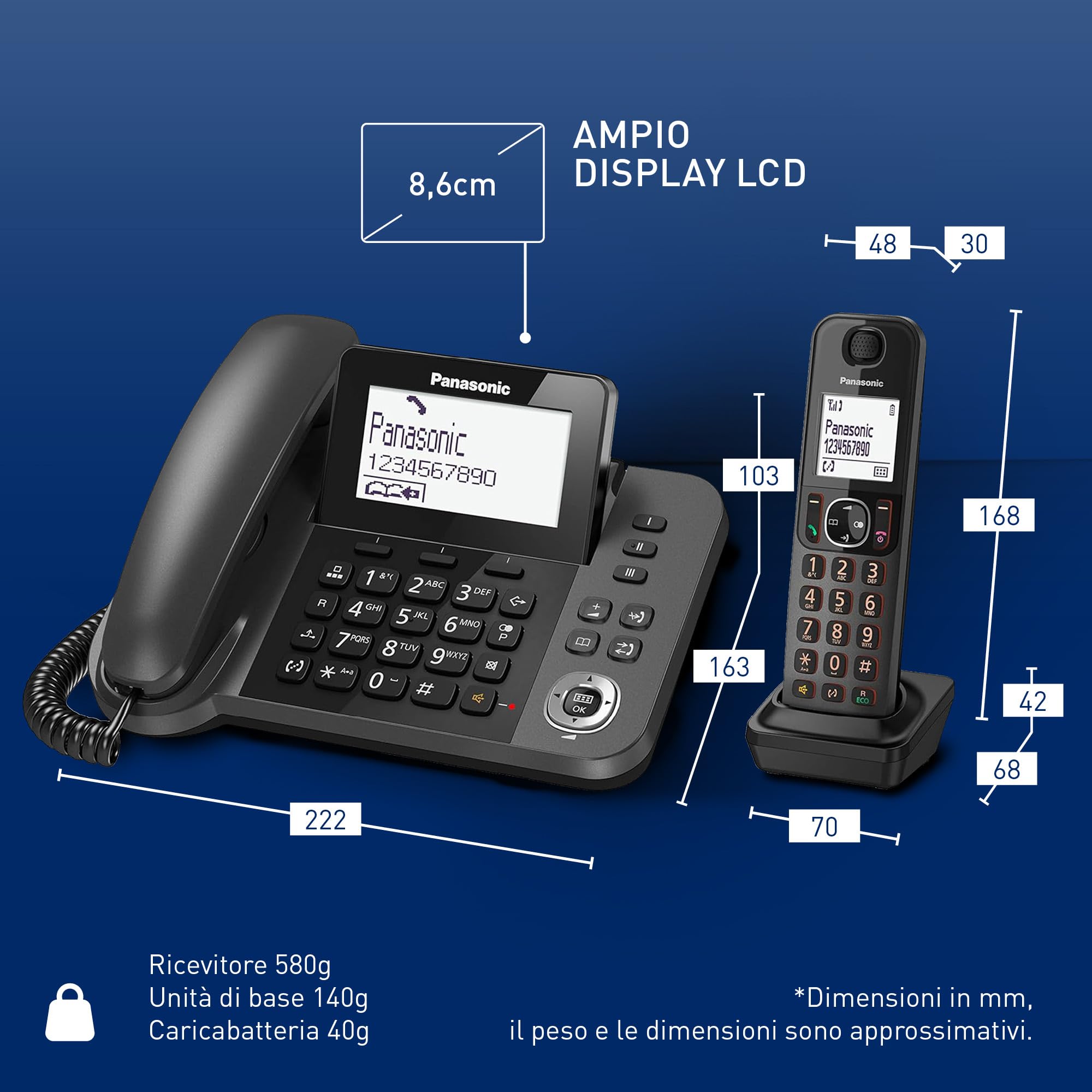panasonic-kx-tgf310exm-telefono-fisso-digitale-con-cordless-display-inclinabile- image 6