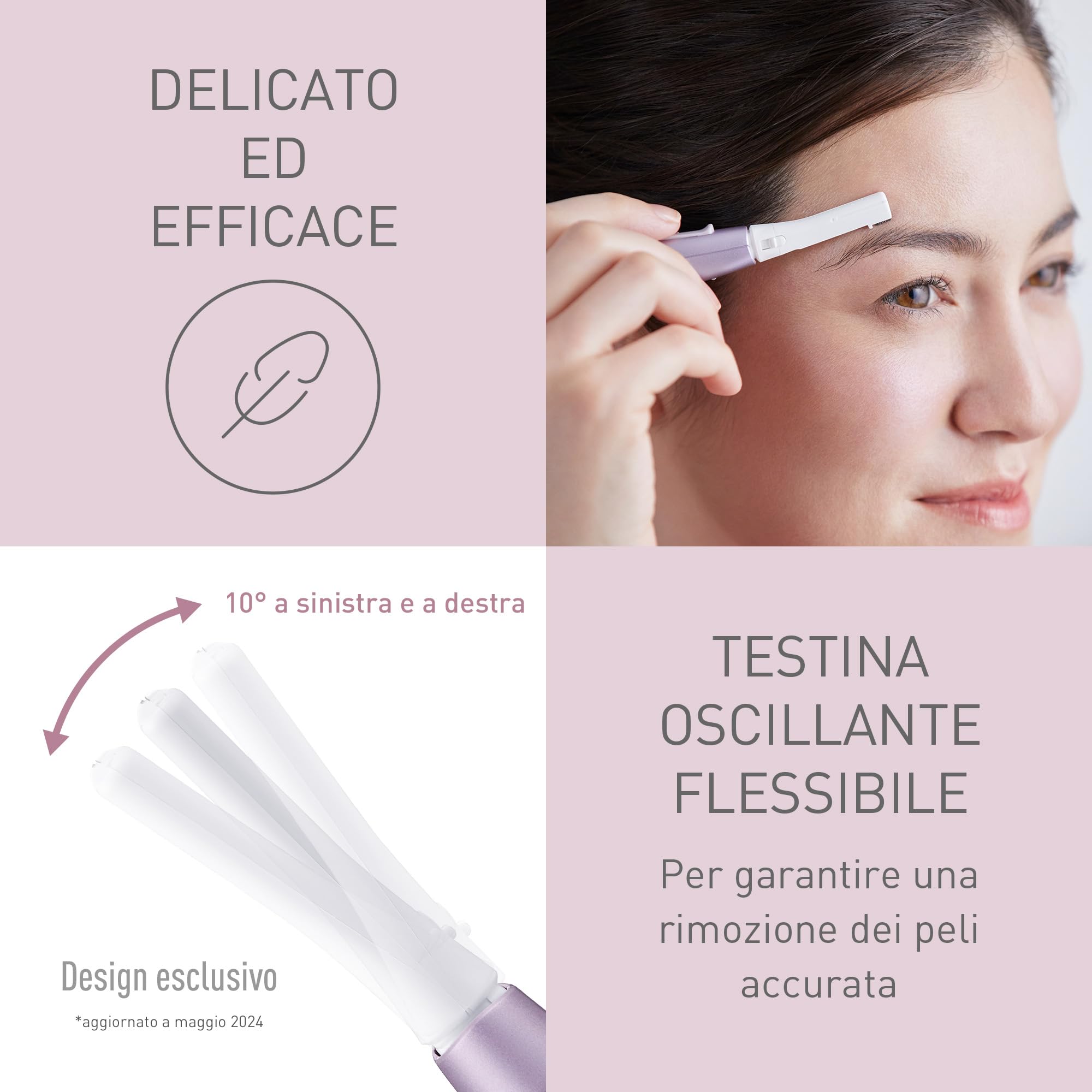 panasonic-es-wf71-v503-depilatore-sopracciglia-e-viso-donna-con-testina-flessibi image 3