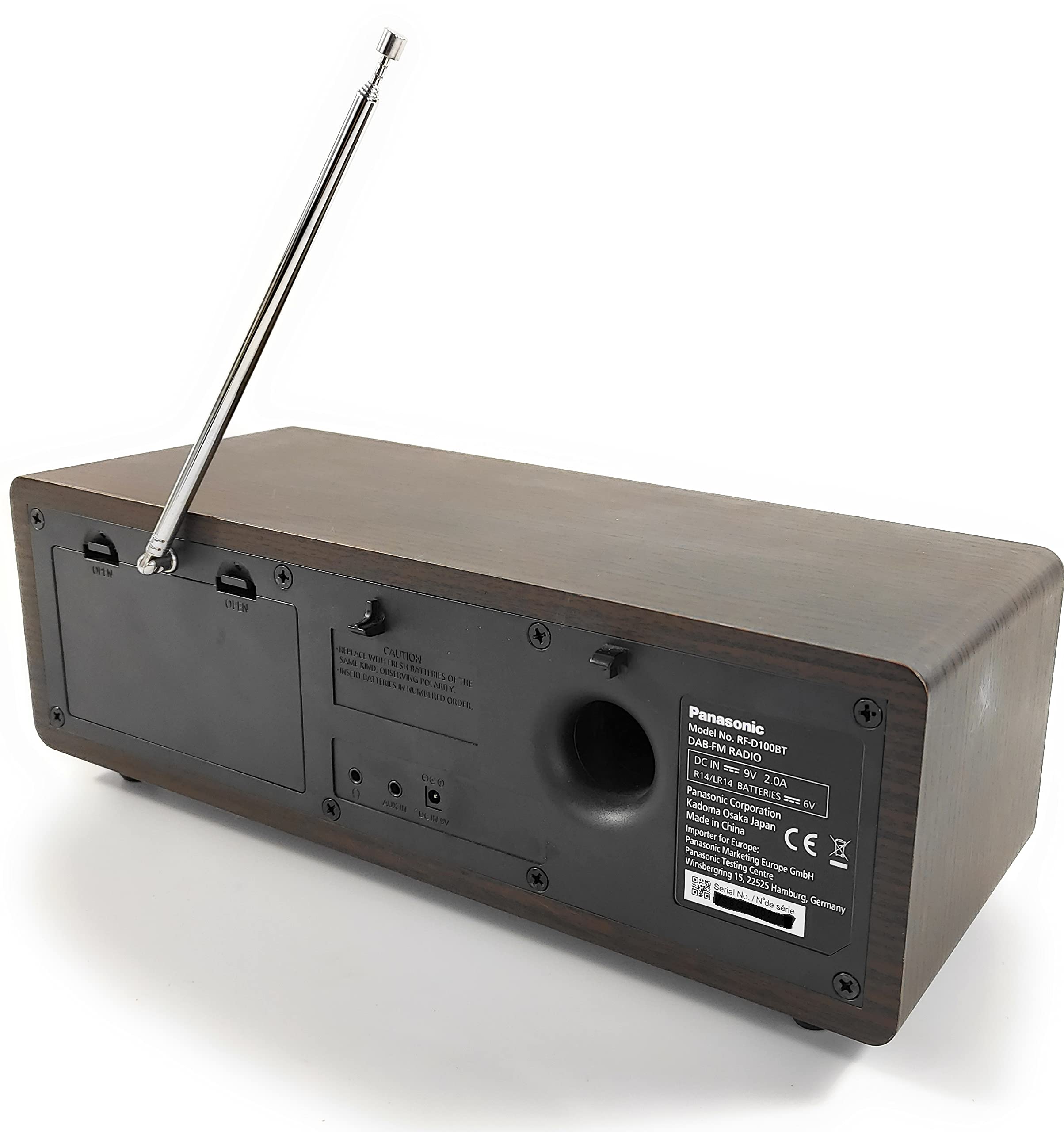 panasonic-rf-d100bt-radio-digitale-dab-fm-vintage-con-bluetooth-aux-sveglia-bass image 7