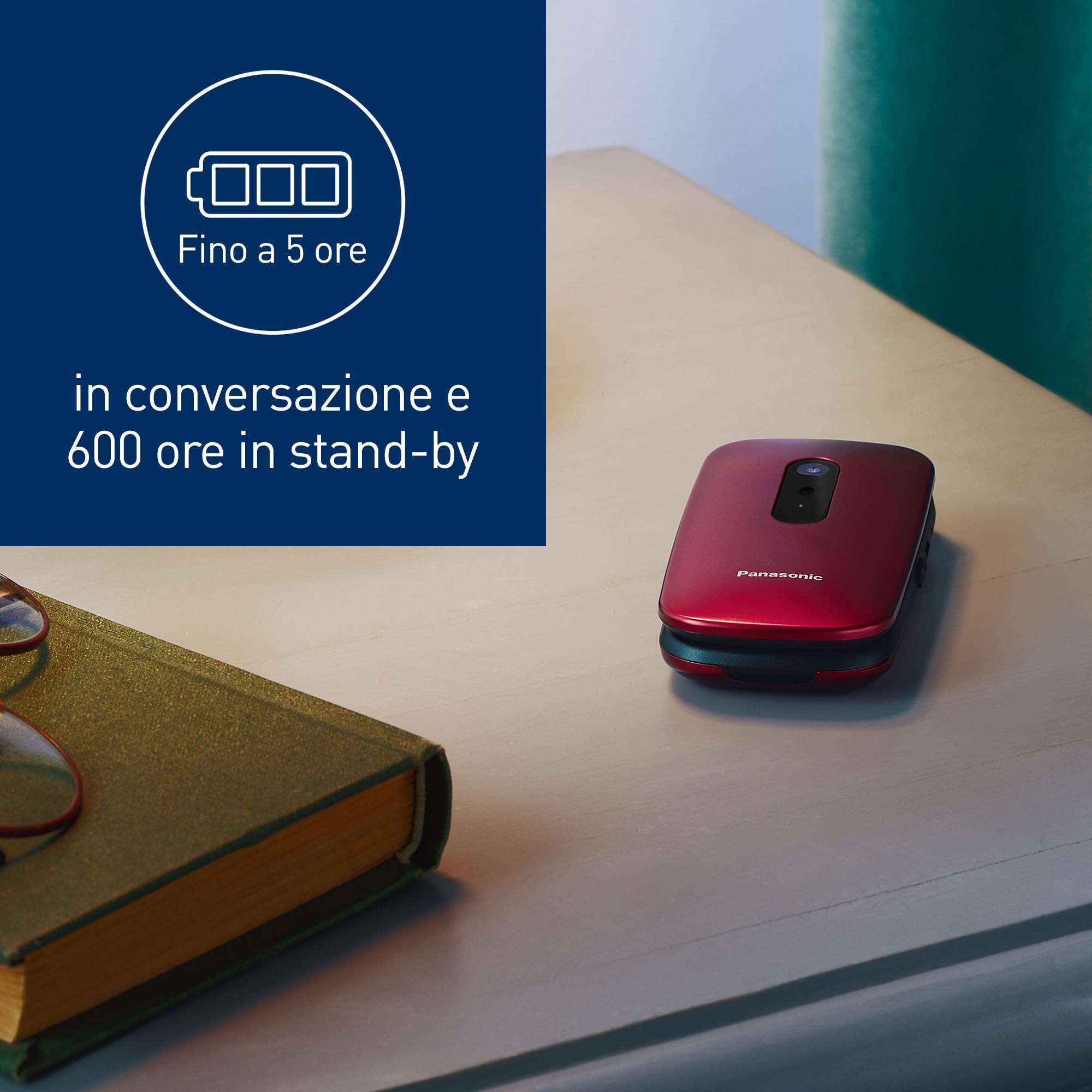 panasonic-kx-tu446exr-telefono-cellulare-facilit-a-conchiglia-per-anziani-con-pu image 5