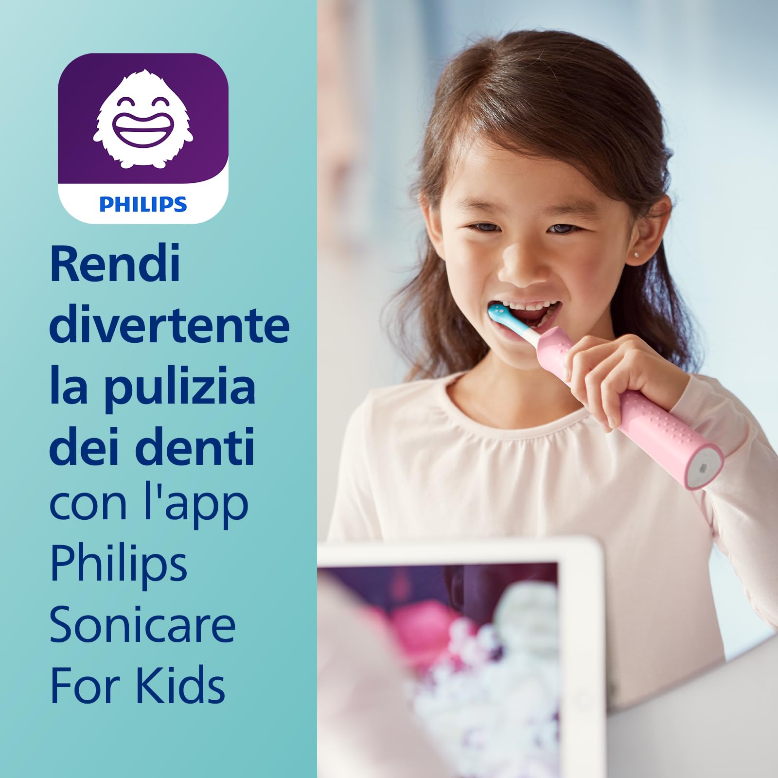 philips-sonicare-for-kids-hx6352-42-spazzolino-elettrico-sonico-per-bambini-conn image 4