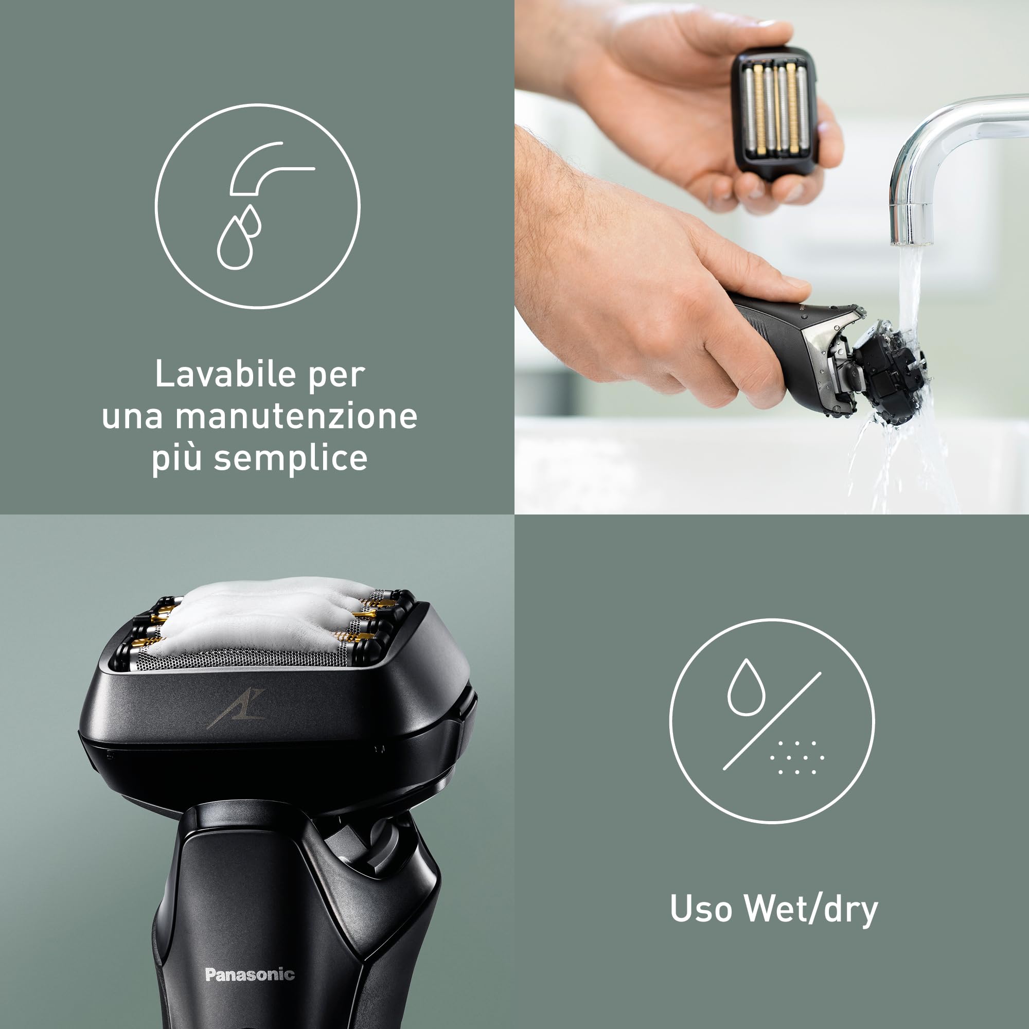 panasonic-series-900-es-ls6a-rasoio-elettrico-da-uomo-a-6-lame-wet-dry-con-senso image 8