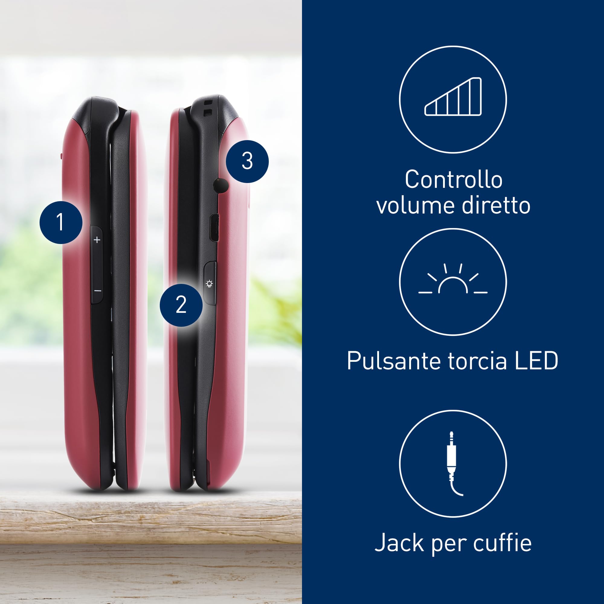 panasonic-kx-tu446exr-telefono-cellulare-facilit-a-conchiglia-per-anziani-con-pu image 2