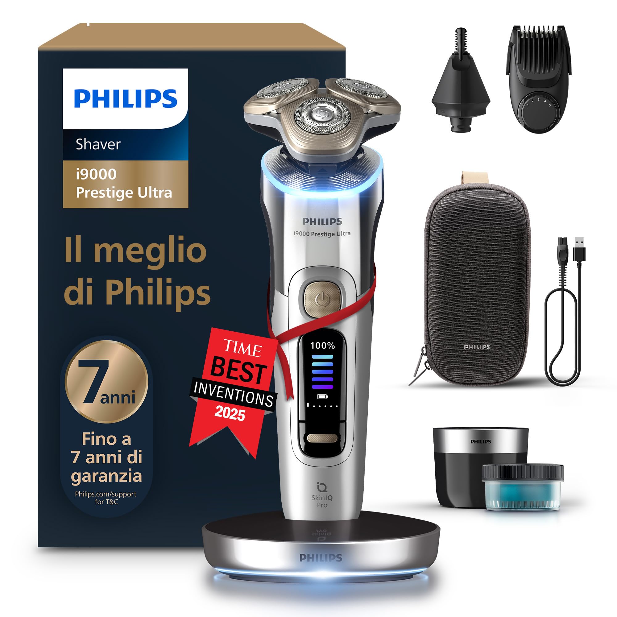 philips-shaver-i9000-prestige-ultra-xp9404-38-rasoio-elettrico-wet-dry-con-skin- image 1