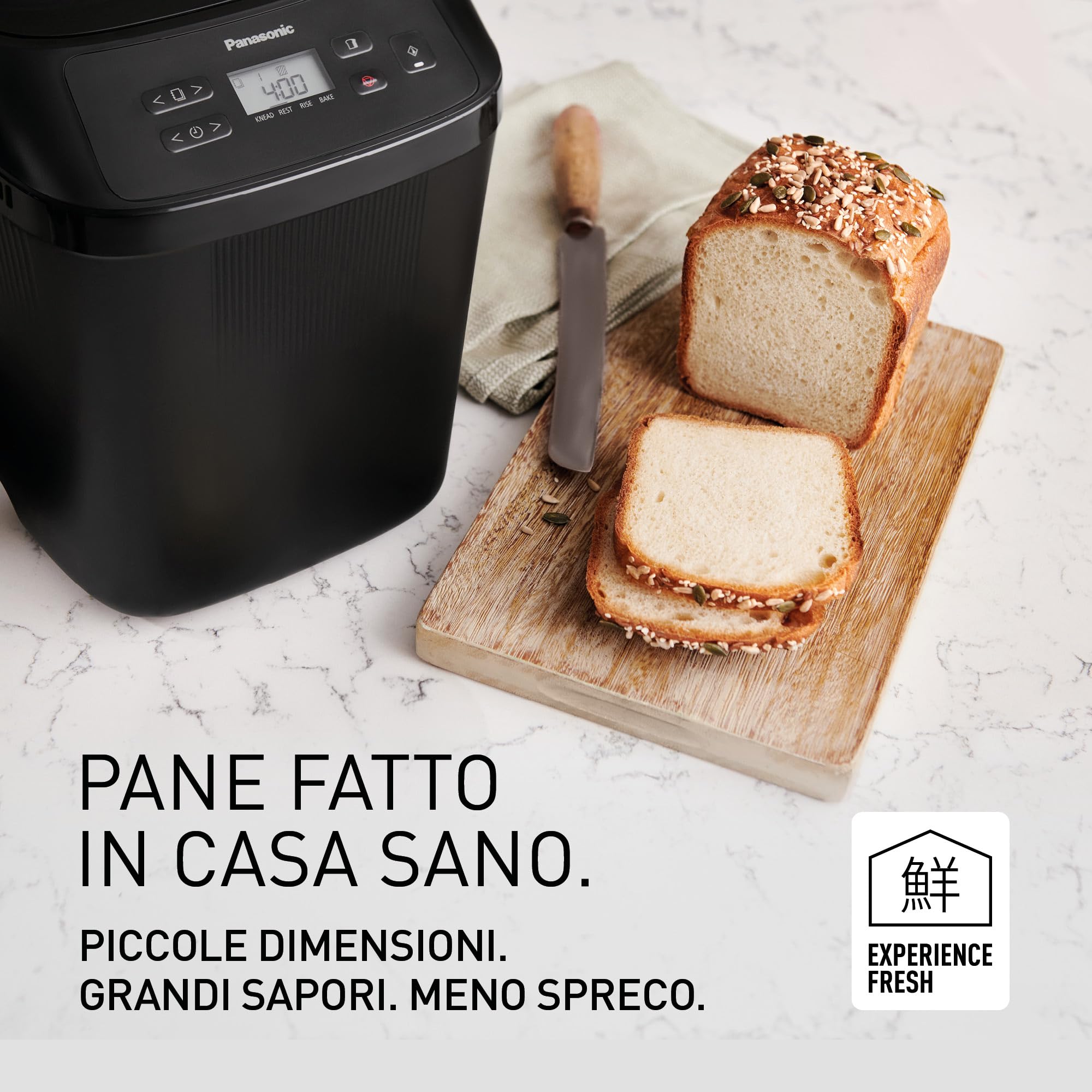 panasonic-sd-pn100kxe-mini-macchina-del-pane-18-programmi-4-programmi-senza-glut image 2