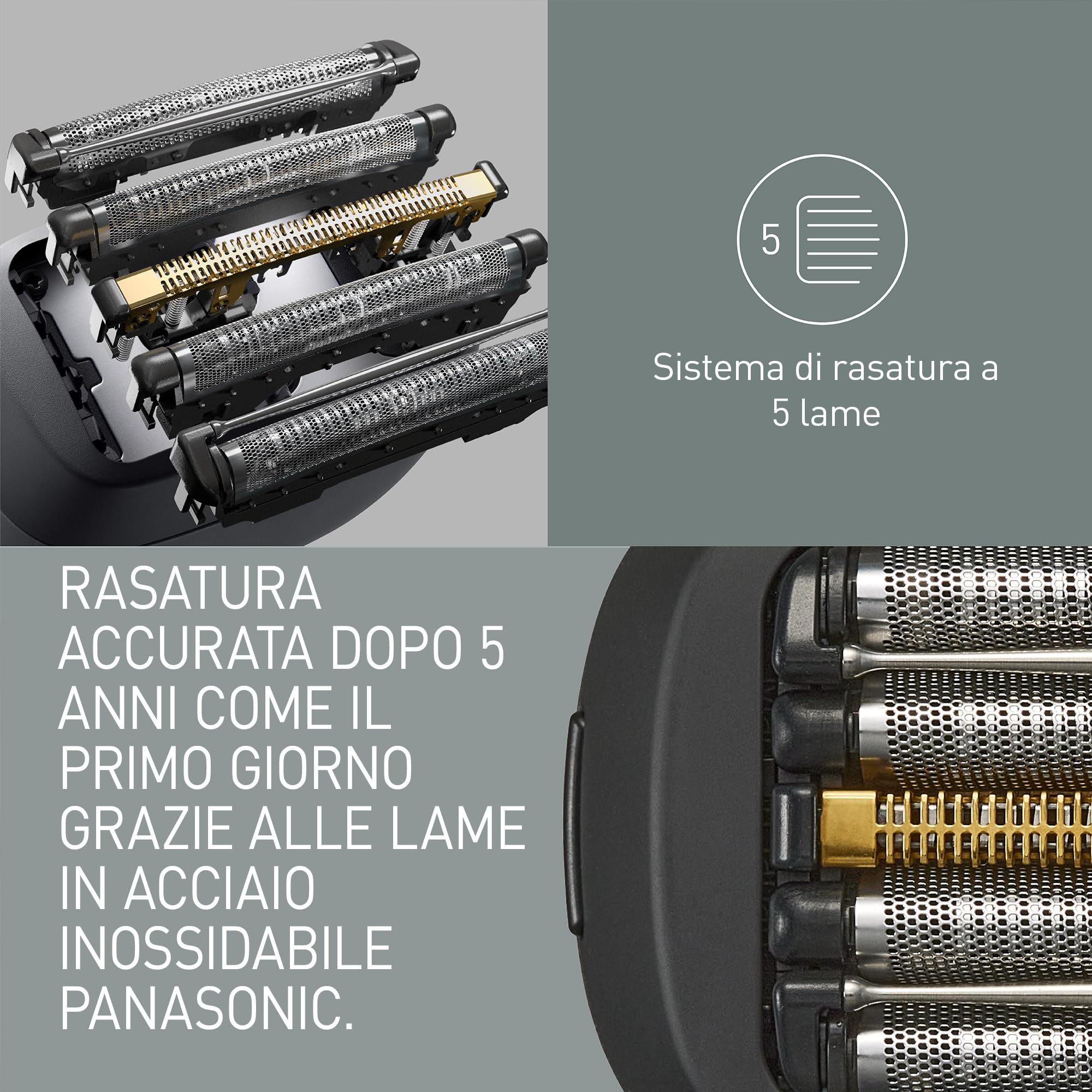 panasonic-serie-900s-es-pv3b-k803-rasoio-elettrico-wet-dry-a-5-lame-con-sensore- image 3