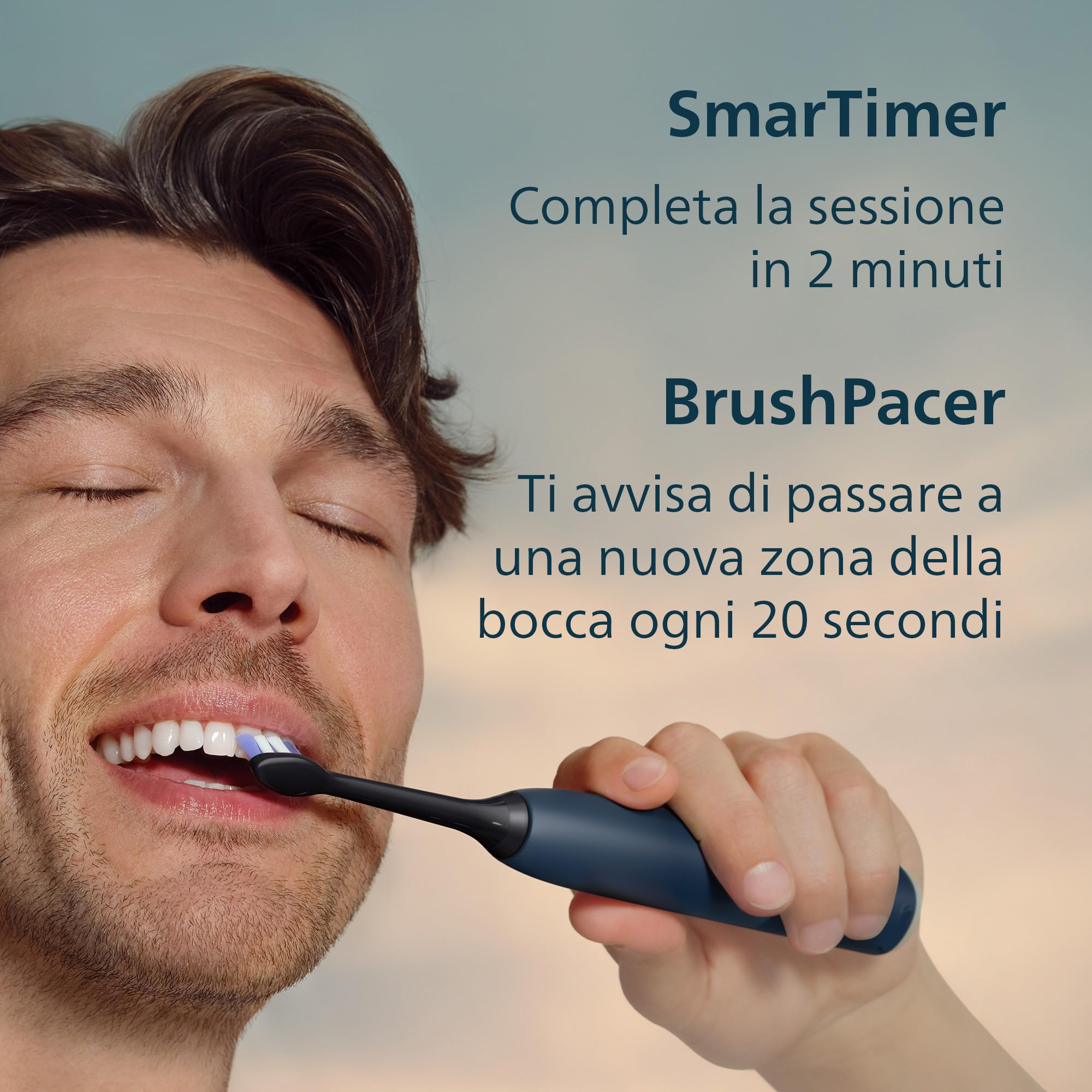 philips-sonicare-serie-6100-hx7403-07-spazzolino-elettrico-sonico-con-sensore-di image 7
