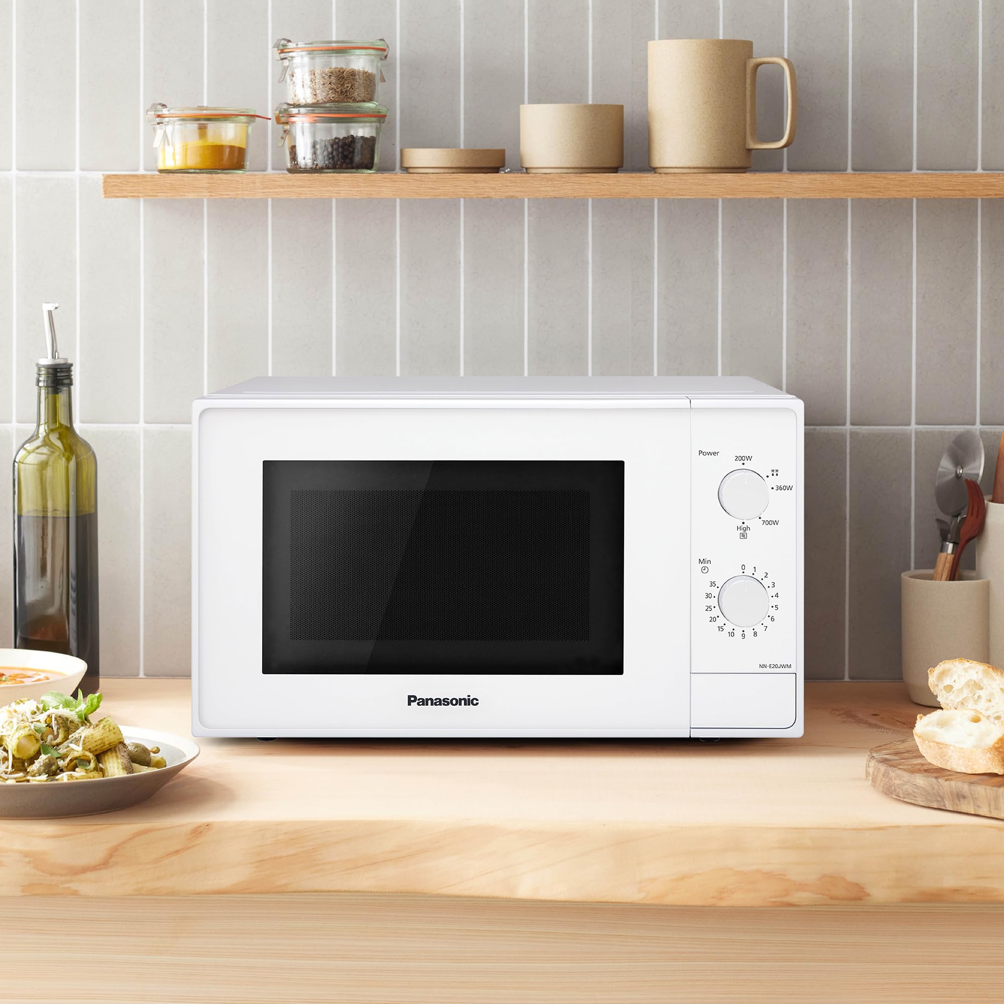 panasonic-nn-e20jwmebg-forno-a-microonde-compatto-20l-800w-con-piatto-rotante-in image 4