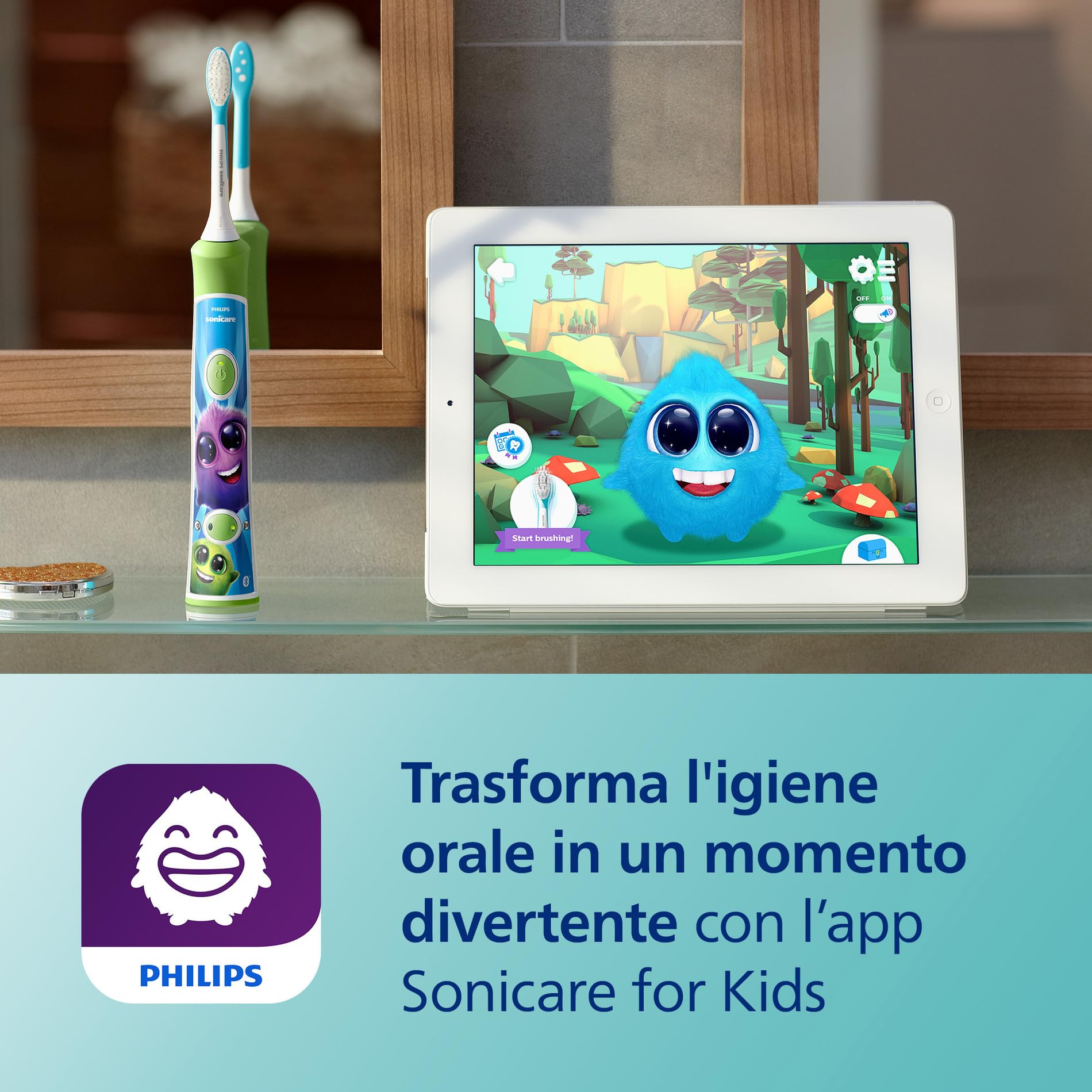philips-sonicare-for-kids-hx6352-11-spazzino-elettrico-sonico-per-bambini-3-con- image 4