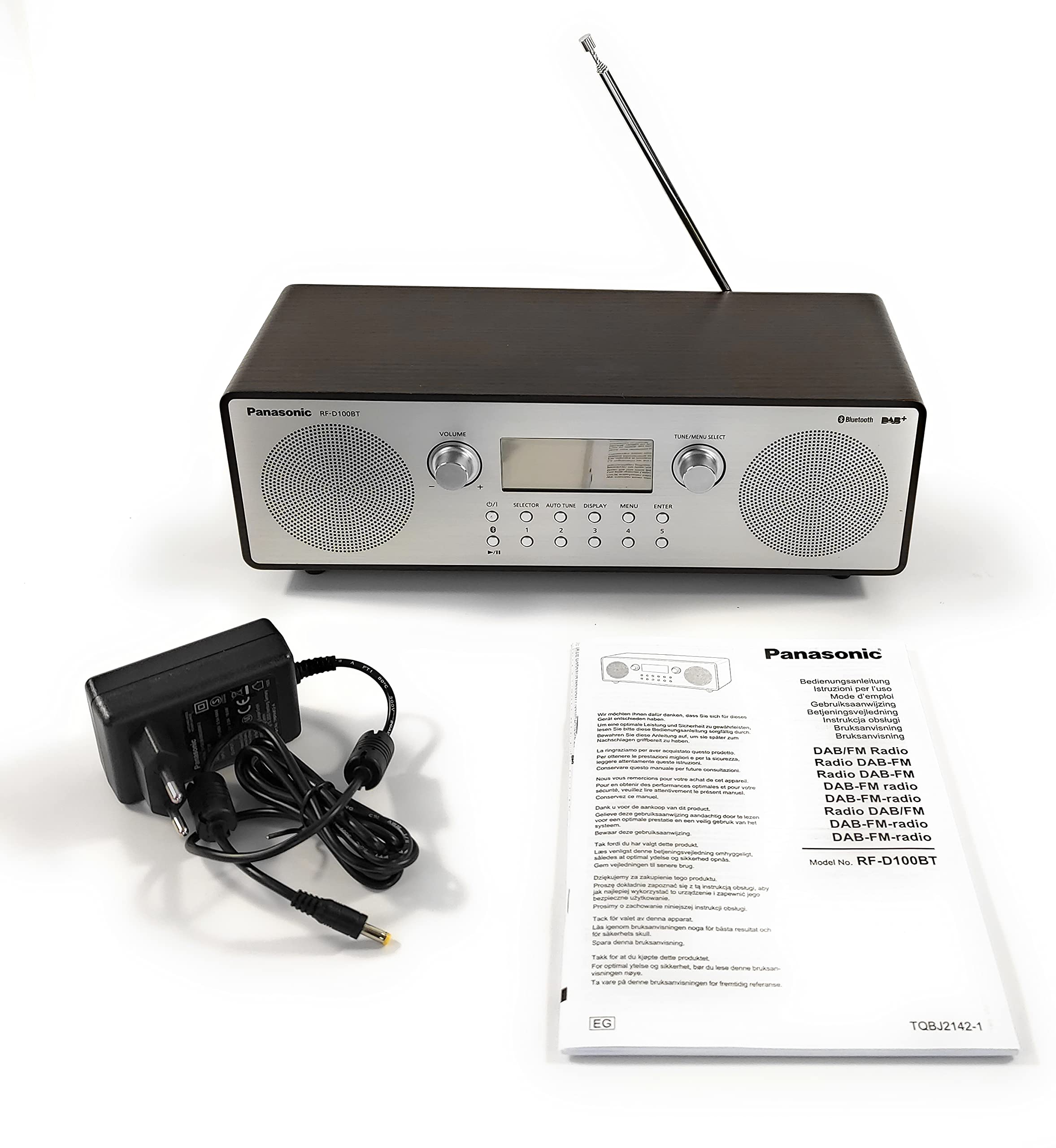 panasonic-rf-d100bt-radio-digitale-dab-fm-vintage-con-bluetooth-aux-sveglia-bass image 6