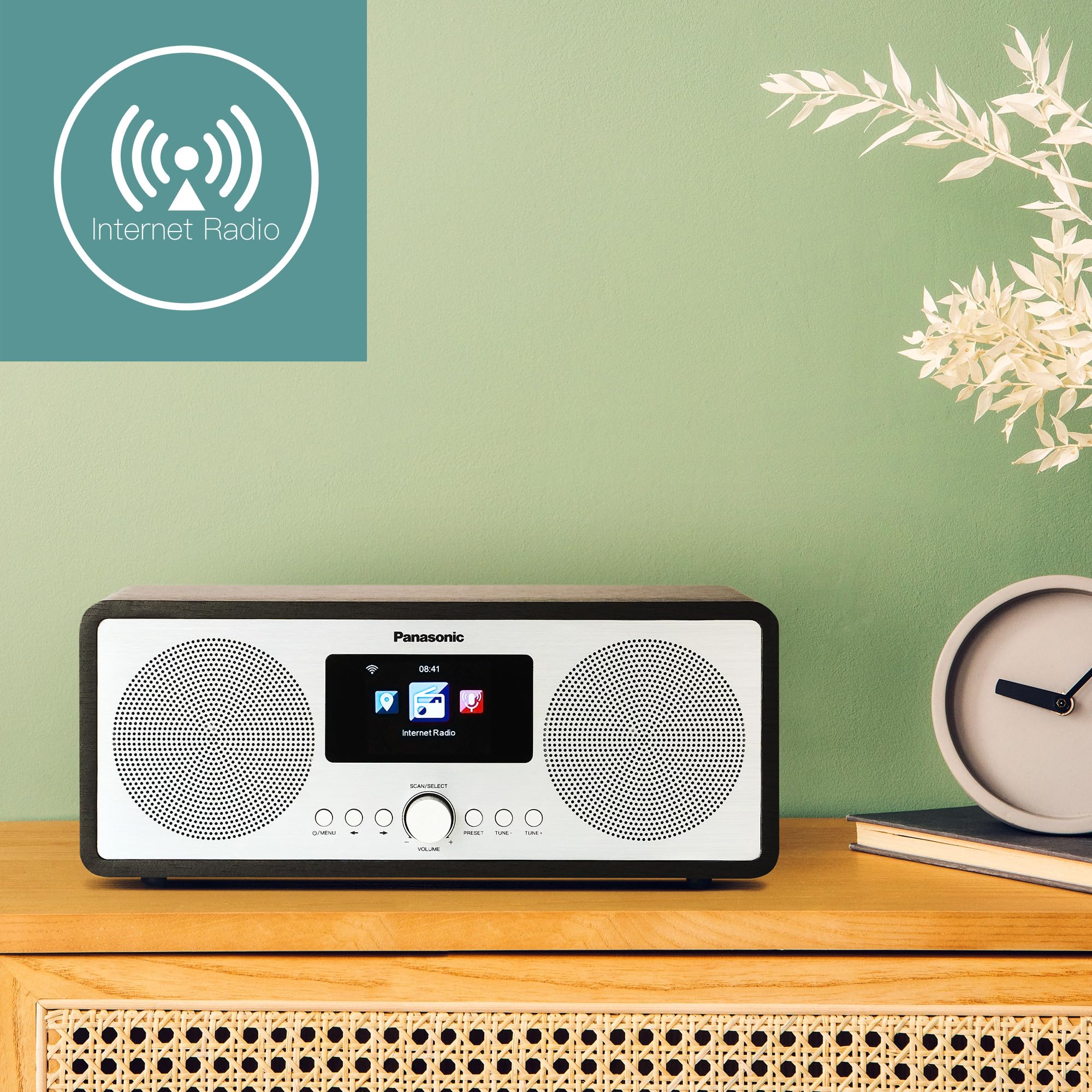 panasonic-rf-d40eg-k-radio-internet-e-dab-fm-con-bluetooth-6w-display-lcd-tft-a- image 2