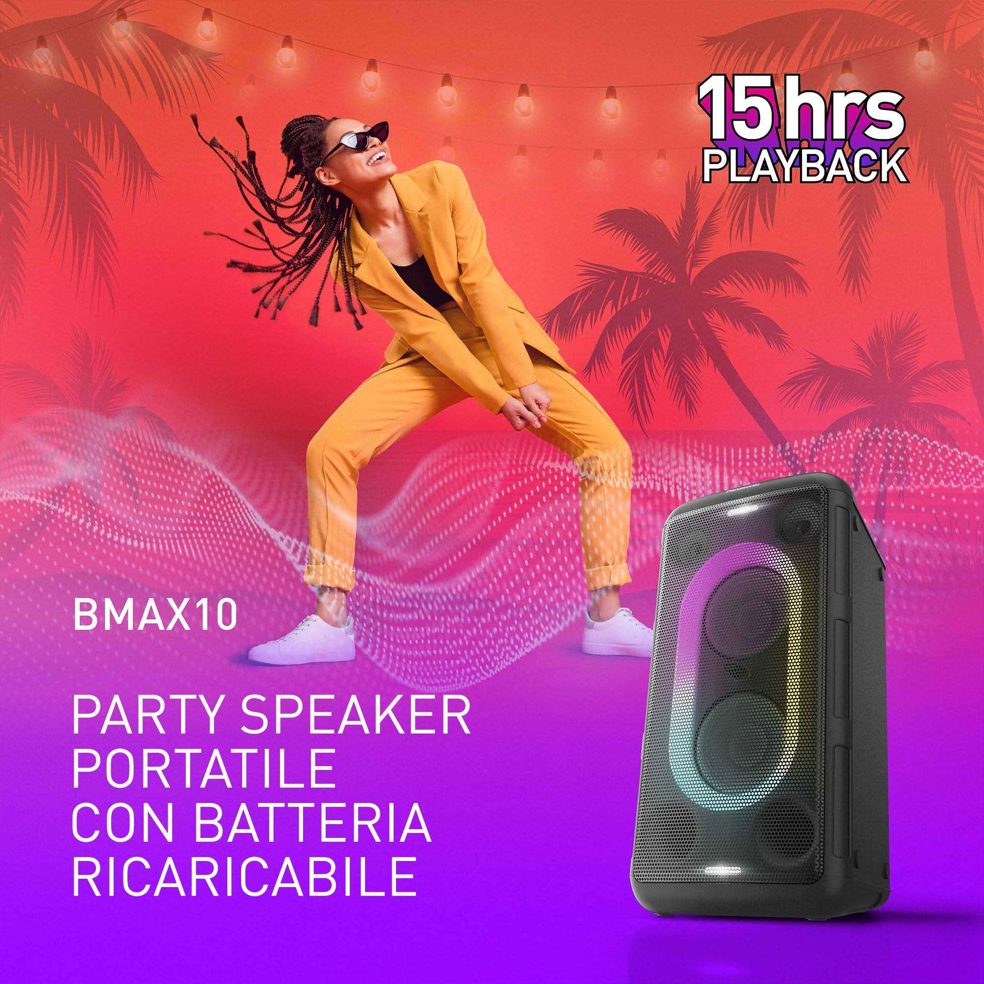 panasonic-sc-bmax10e-k-altoparlante-portatile-bluetooth-per-feste-150w-con-luci- image 2