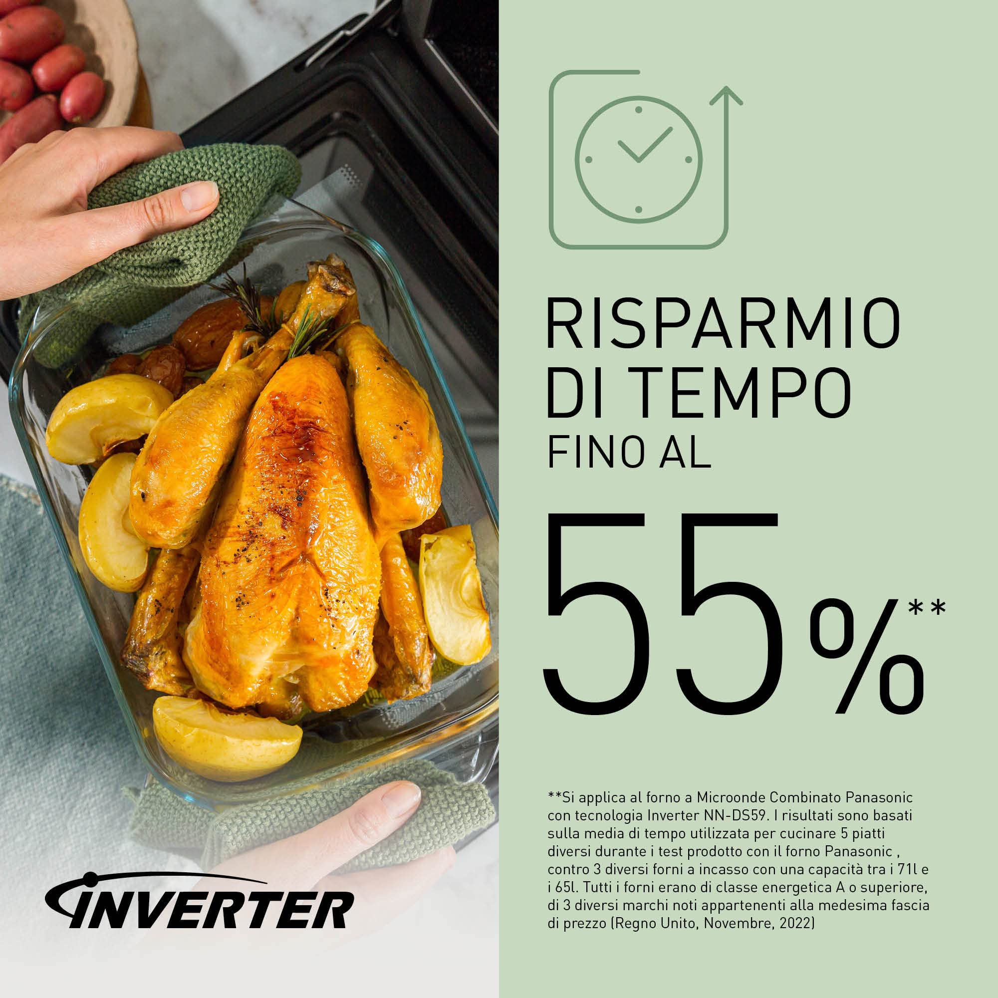 panasonic-nn-ds59nmetg-forno-microonde-combinato-4-in-1-con-vapore-grill-flatbed image 6