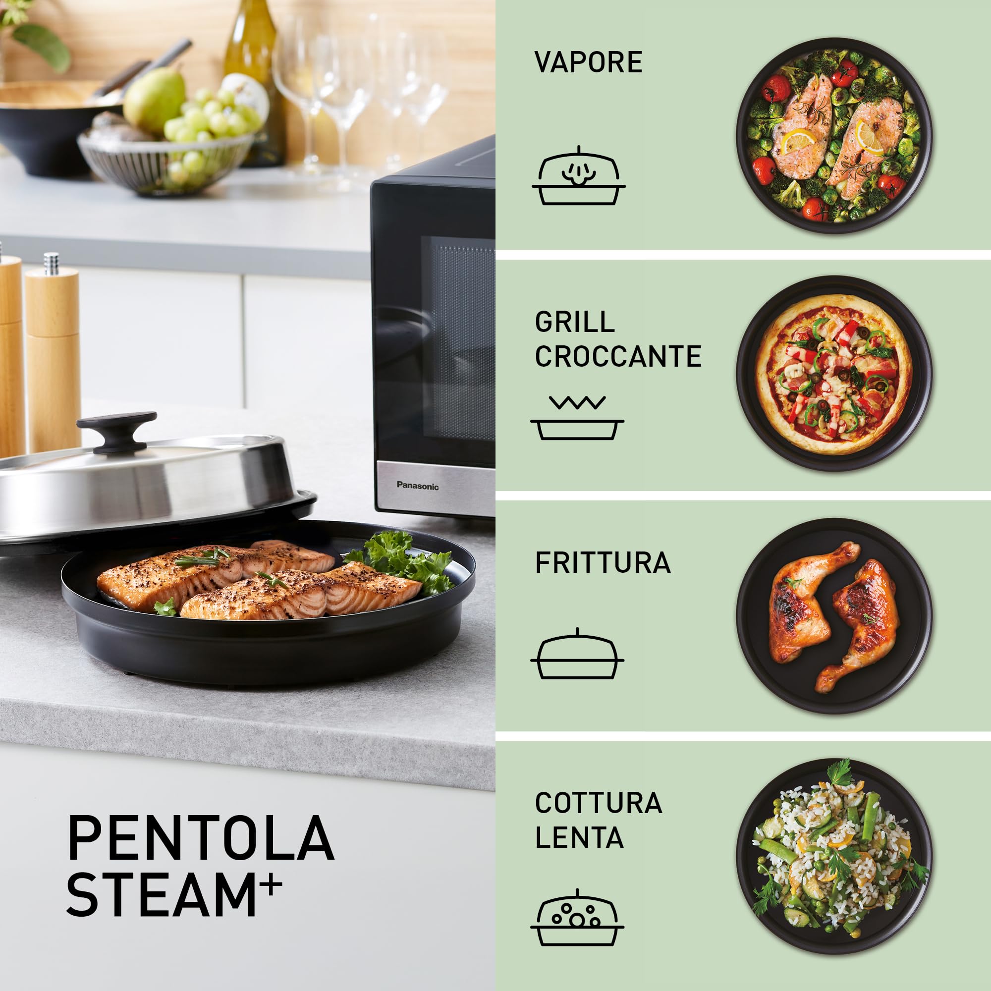 panasonic-nn-gd38qsepg-forno-a-microonde-grill-29l-con-teglia-steam-1000w-invert image 2