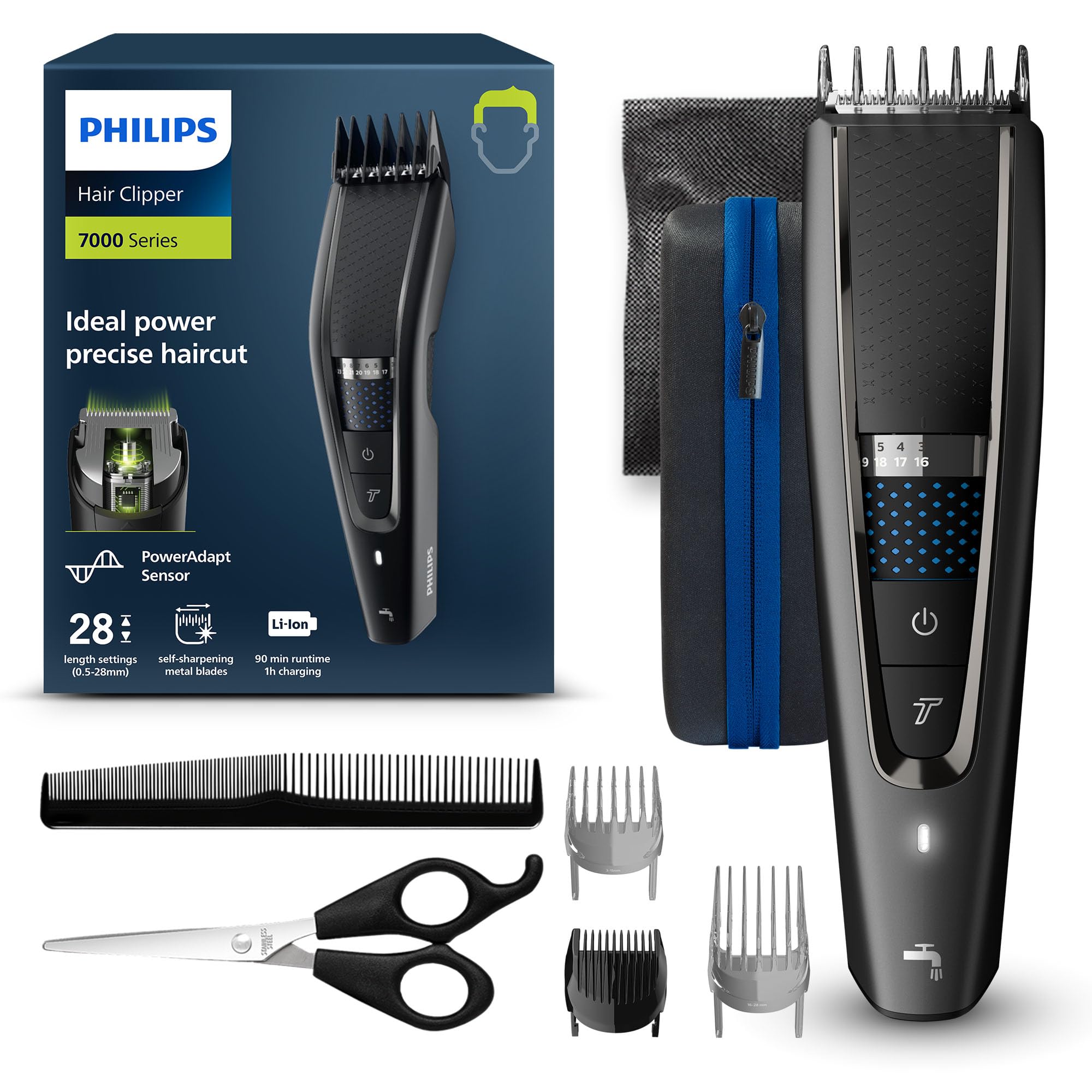 philips-hairclipper-serie-7000-hc7650-15-regolacapelli-senza-filo-con-tecnologia image 1