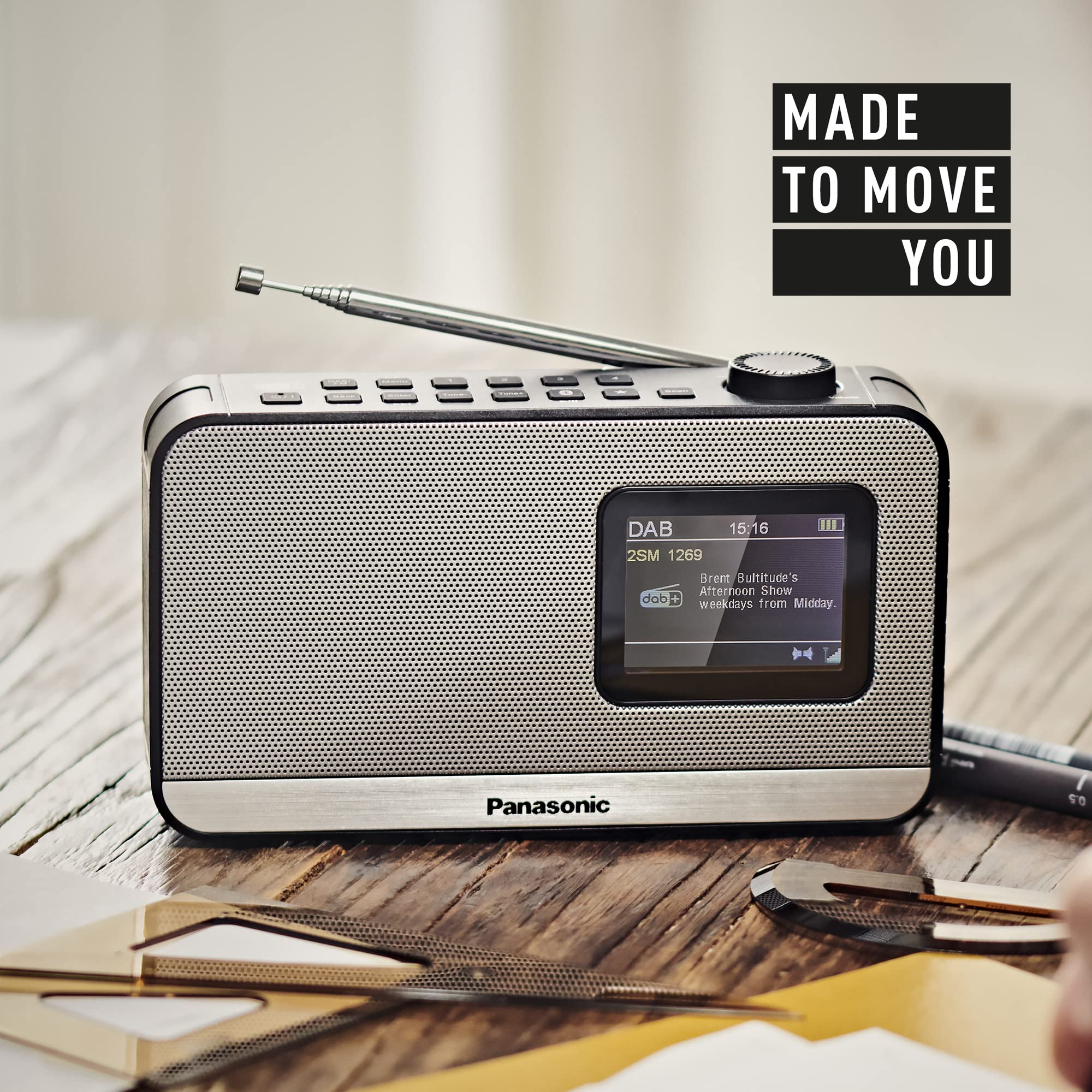 panasonic-rf-d15eg-k-radio-dab-fm-portatile-con-bluetooth-display-tft-2-4-speake image 2